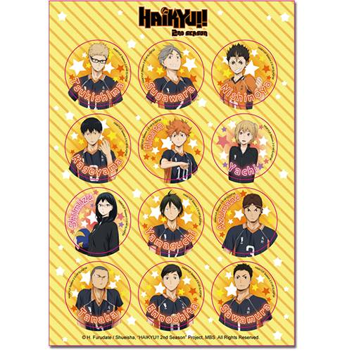 Haikyu!! S2 - Club Experience Sticker Set 5"X7"