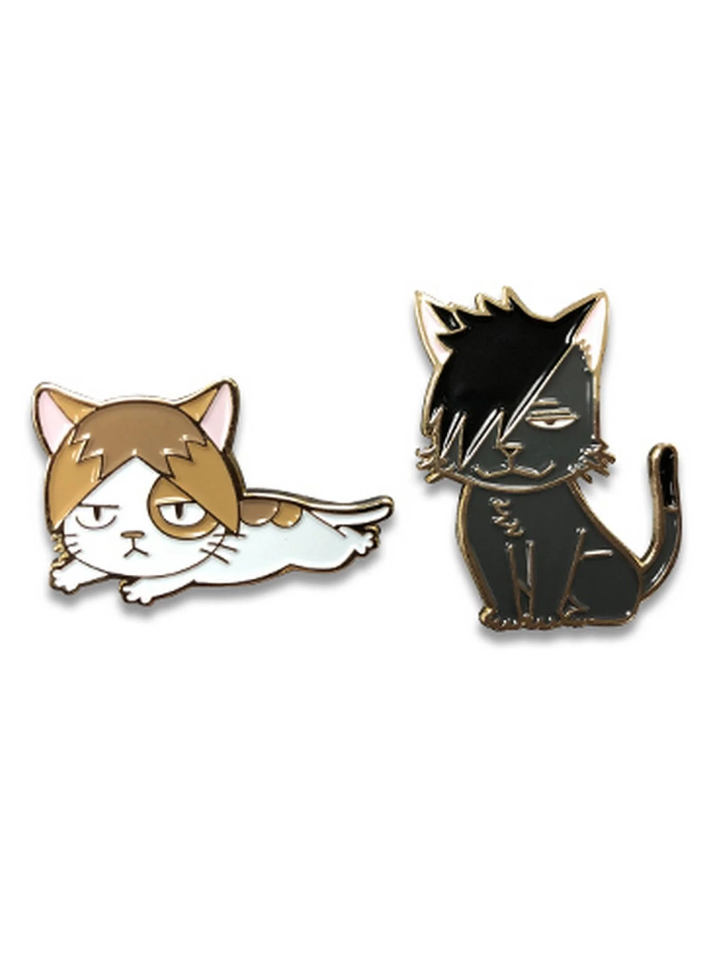 Haikyu!! S2 - Tetsuro Kuroo Cat & Kozume Kenma Cat Pin