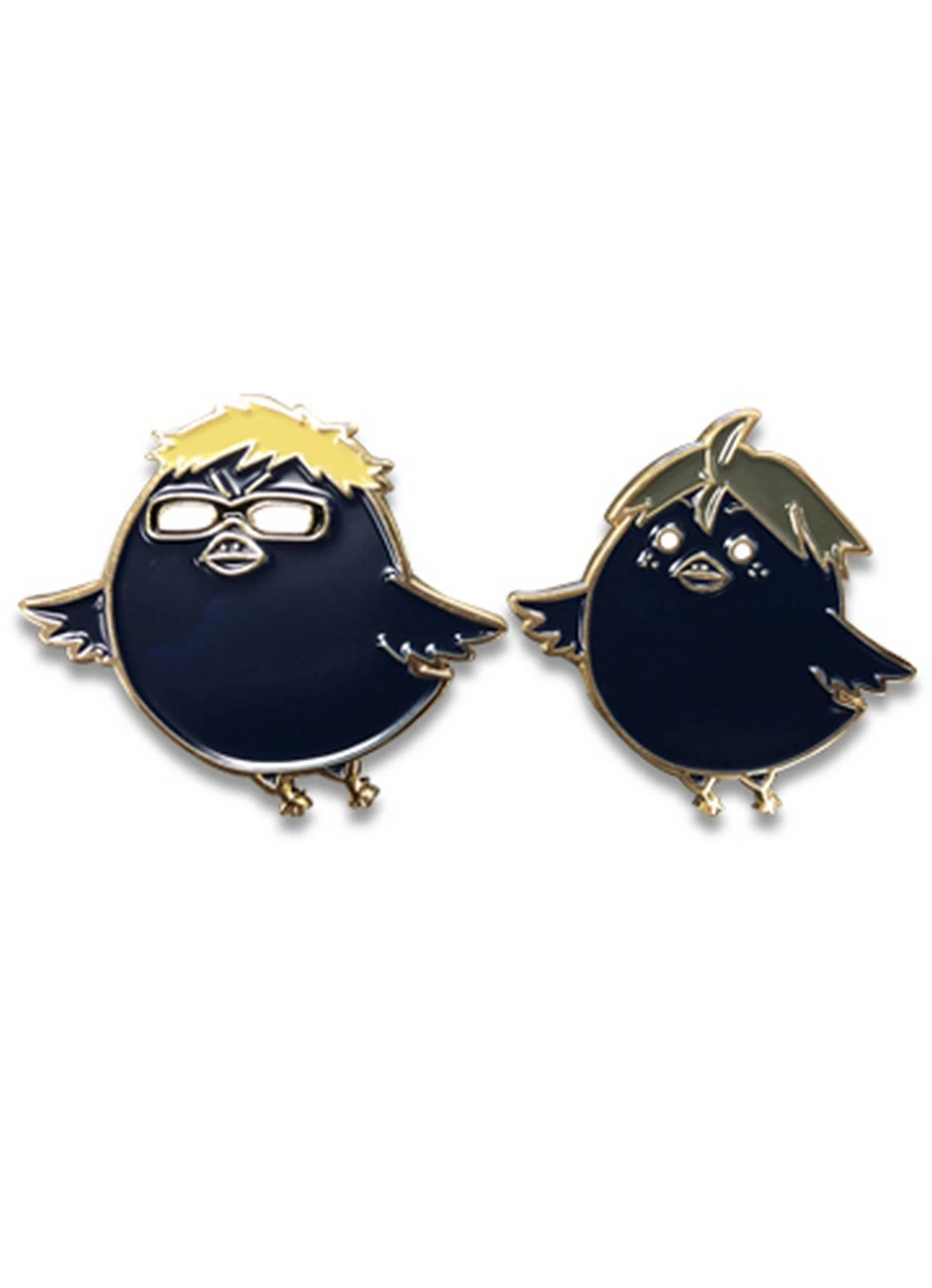 Haikyu!! S2 - Kei Tsukishima Crow & Tadashi Yamaguchi Crow Pin
