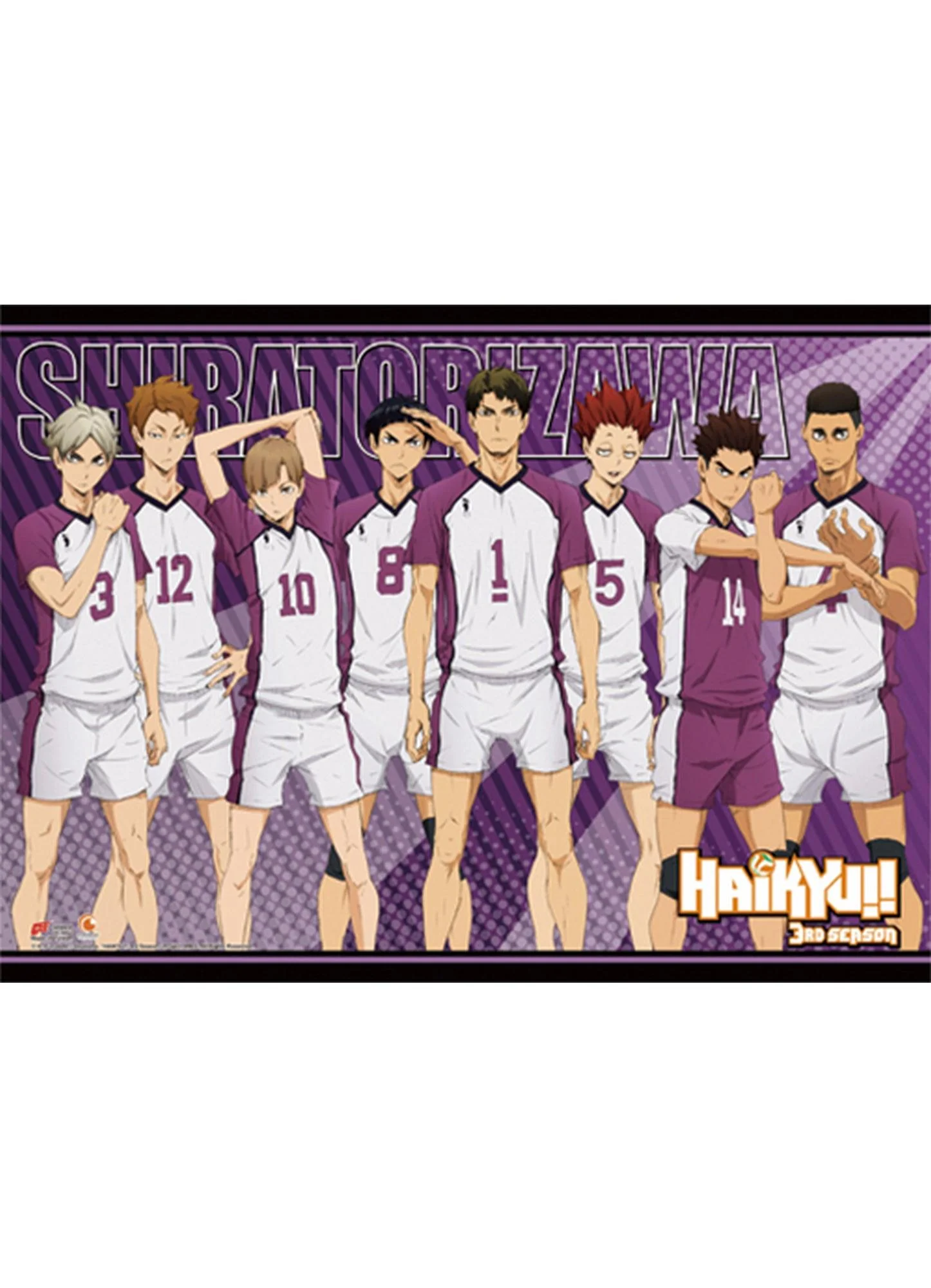 Haikyu!! S3 - Shiratorizawa High School Wall Scroll