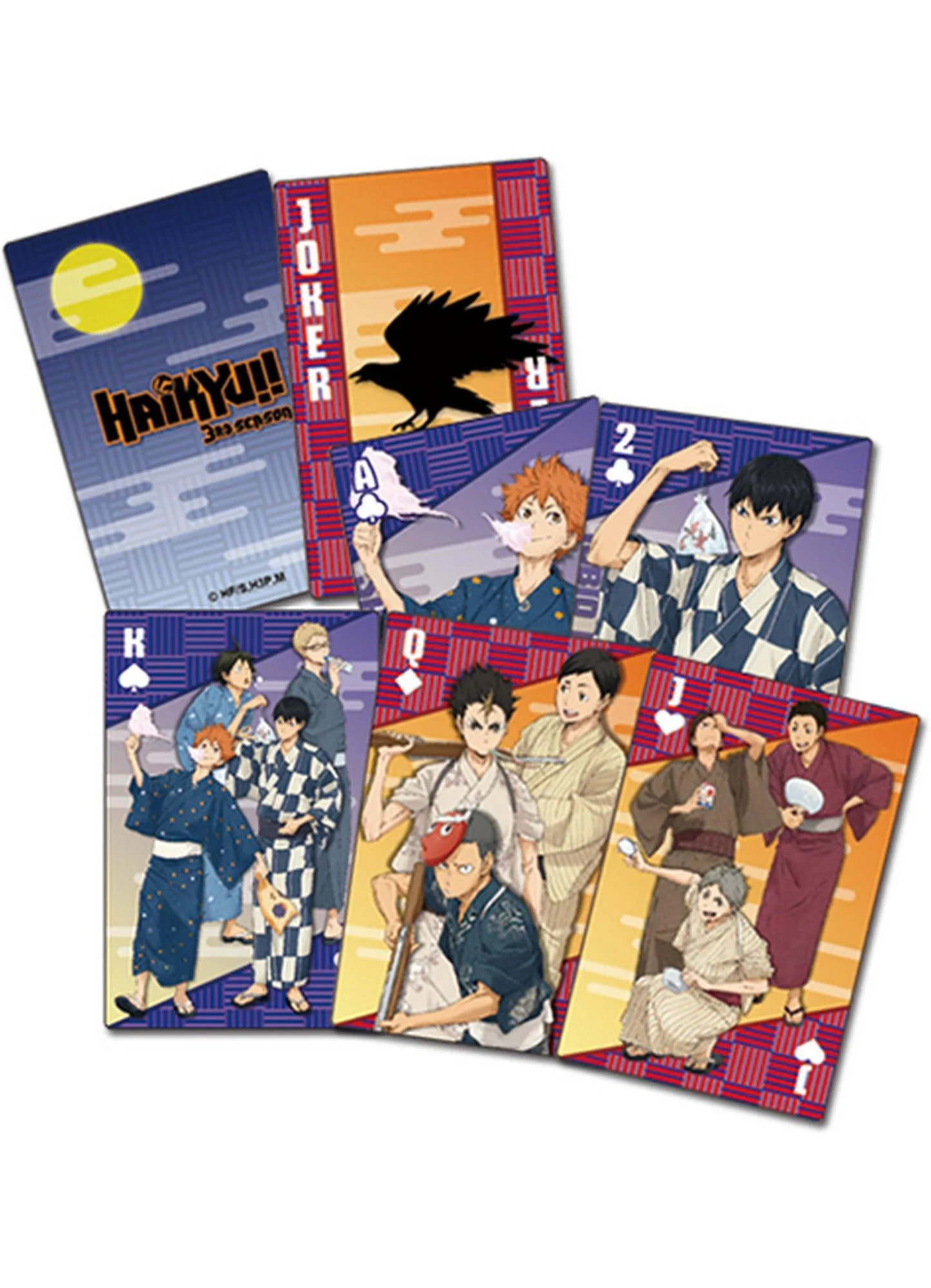 Haikyu!! S3 - Yukata Group Playing Cards