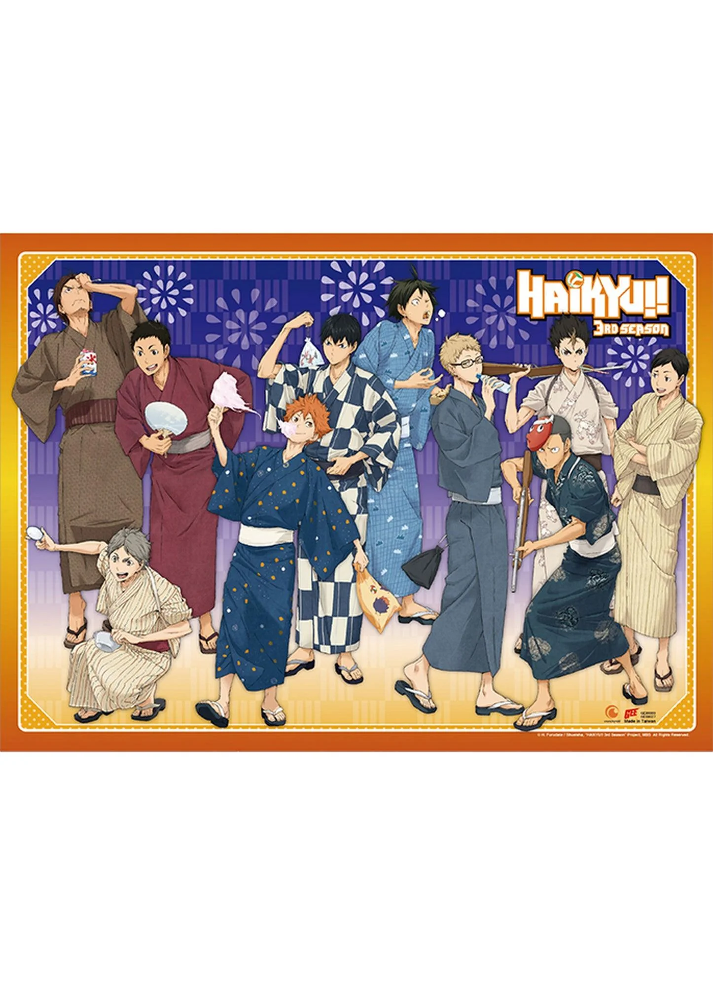 Haikyu!! S3 - Yukata Group Wall Scroll