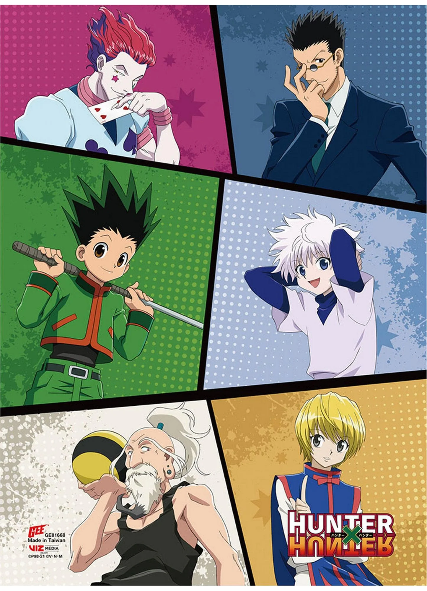 Hunter X Hunter - Character Group #A SS Wall Scroll 18.5"W x 25.2"H