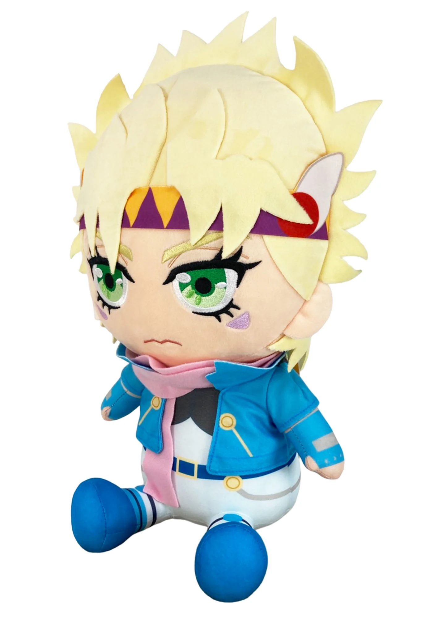 Jojo's Bizarre Adventure Battle Tendency - Caesar Anthonio Zeppeli Sitting Plush 12" - Image 2