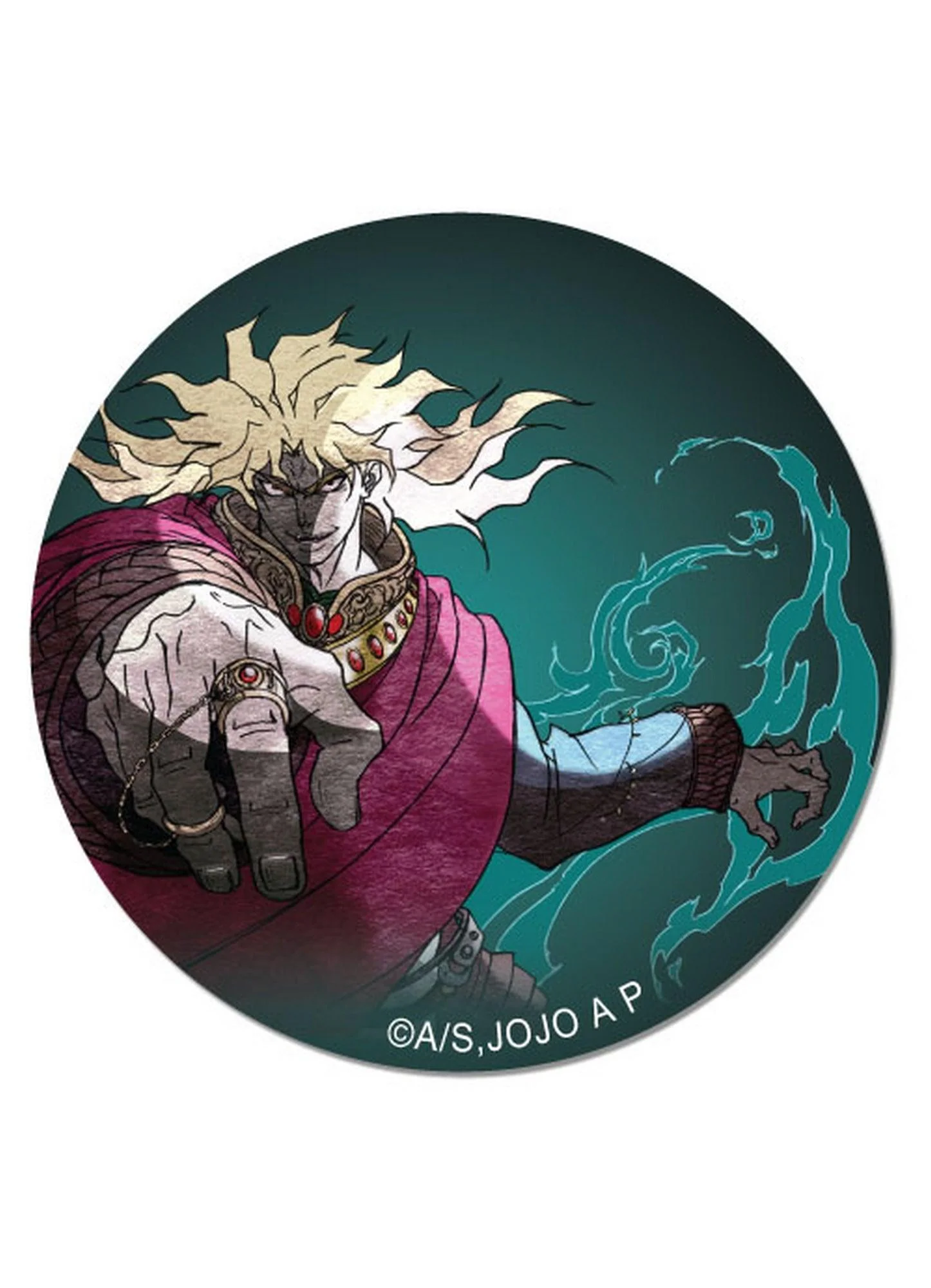 Jojo's Bizarre Adventure - Dio Brando Flames Button
