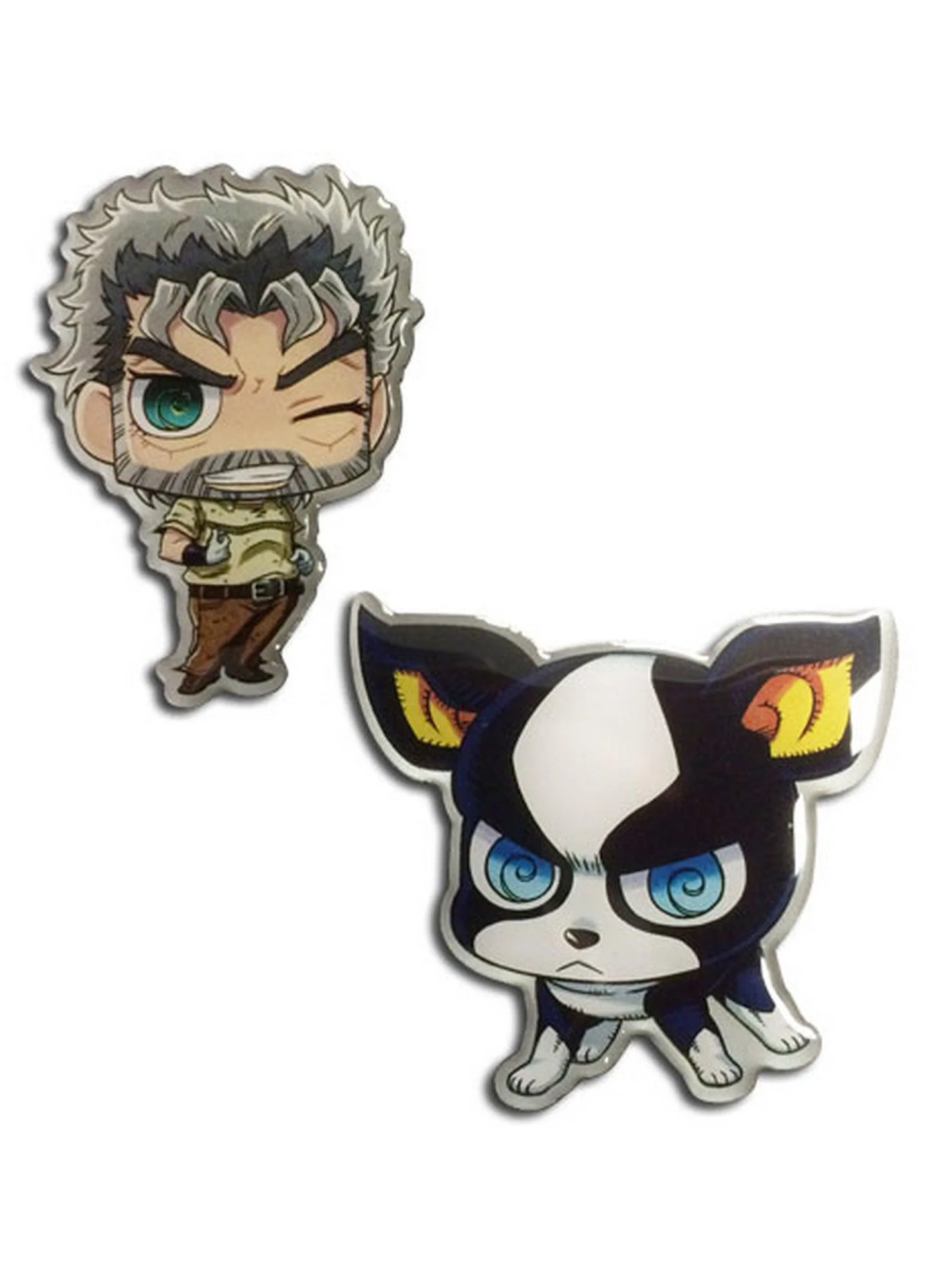 Jojo's Bizarre Adventure - Iggy & Joseph Joestar SD Pin