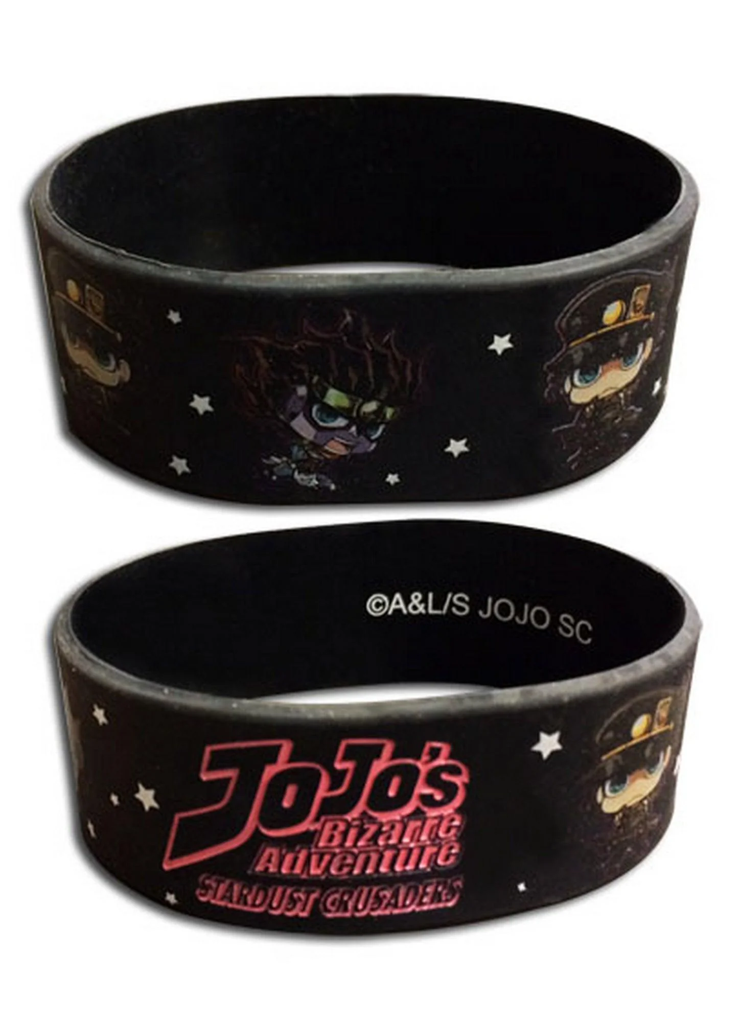 Jojo's Bizarre Adventure - Jotaro Kujo & Platinum PVC Wristband