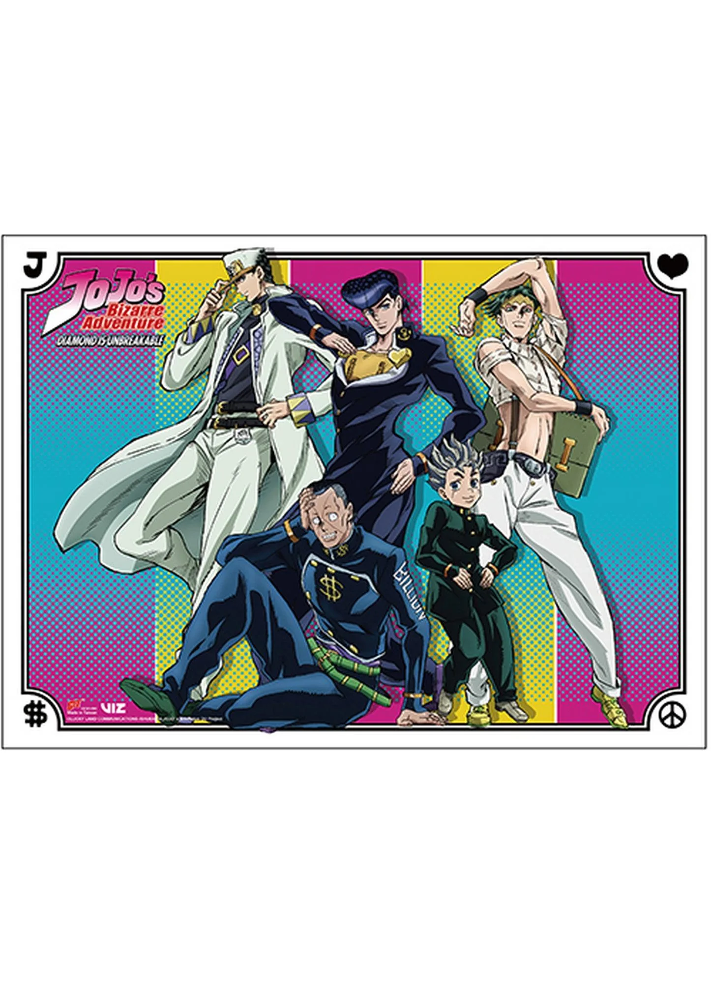 Jojo's Bizarre Adventure S3 - Characters Group Hi-End Wall Scroll