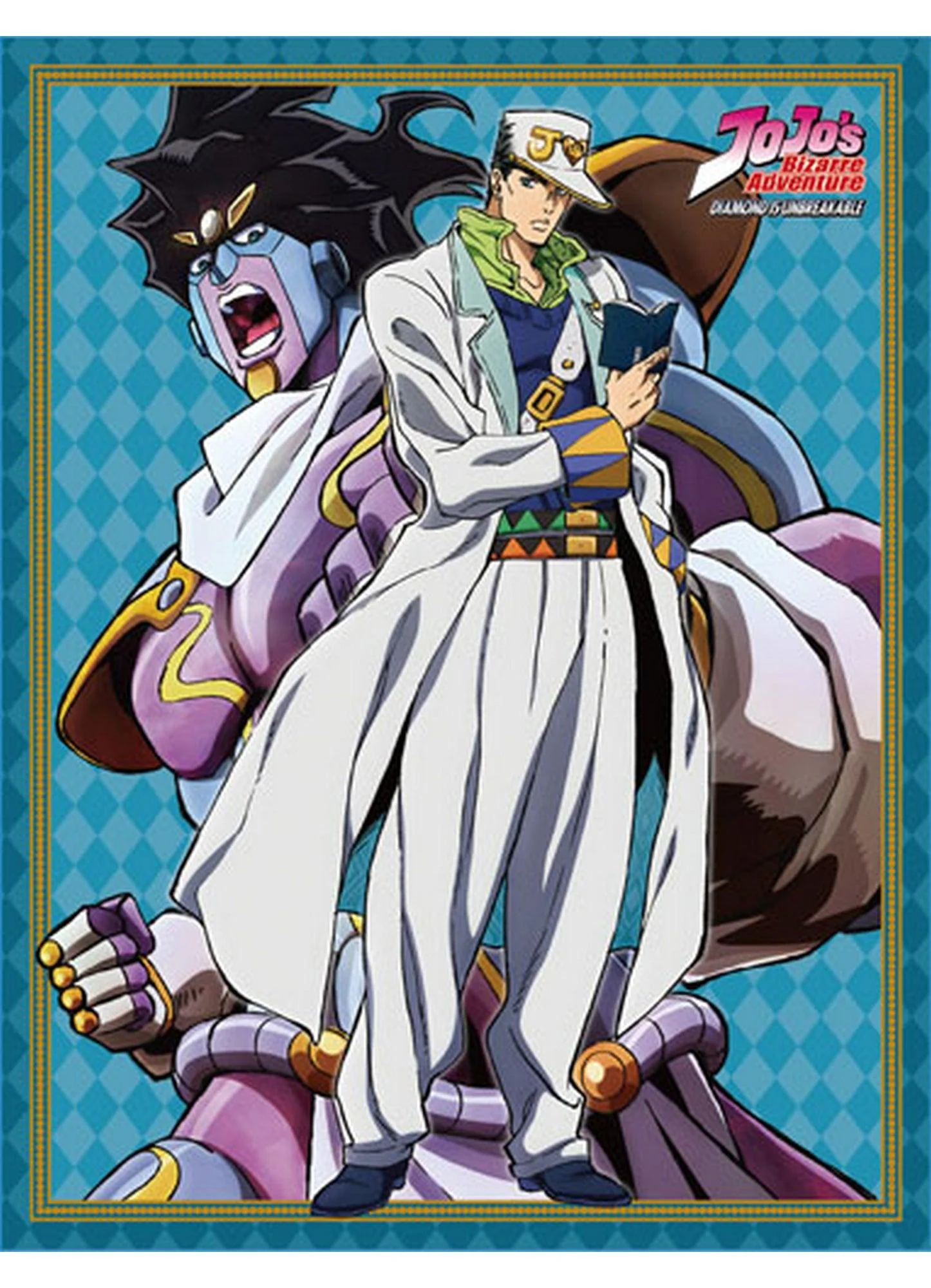 Jojo's Bizarre Adventure S3 - Jotaro Kujo & Star Platinum Sublimation Throw Blanket