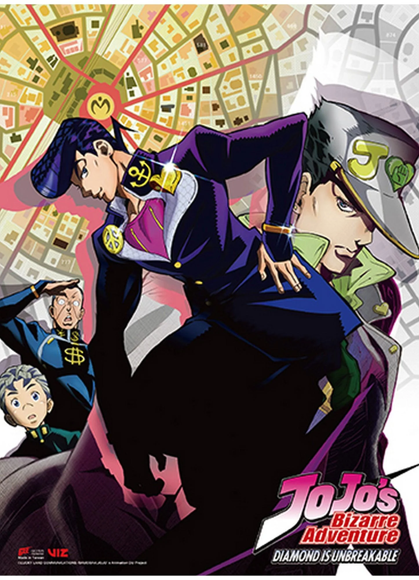 Jojo's Bizarre Adventure S3 - Key Art Group #A Wall Scroll