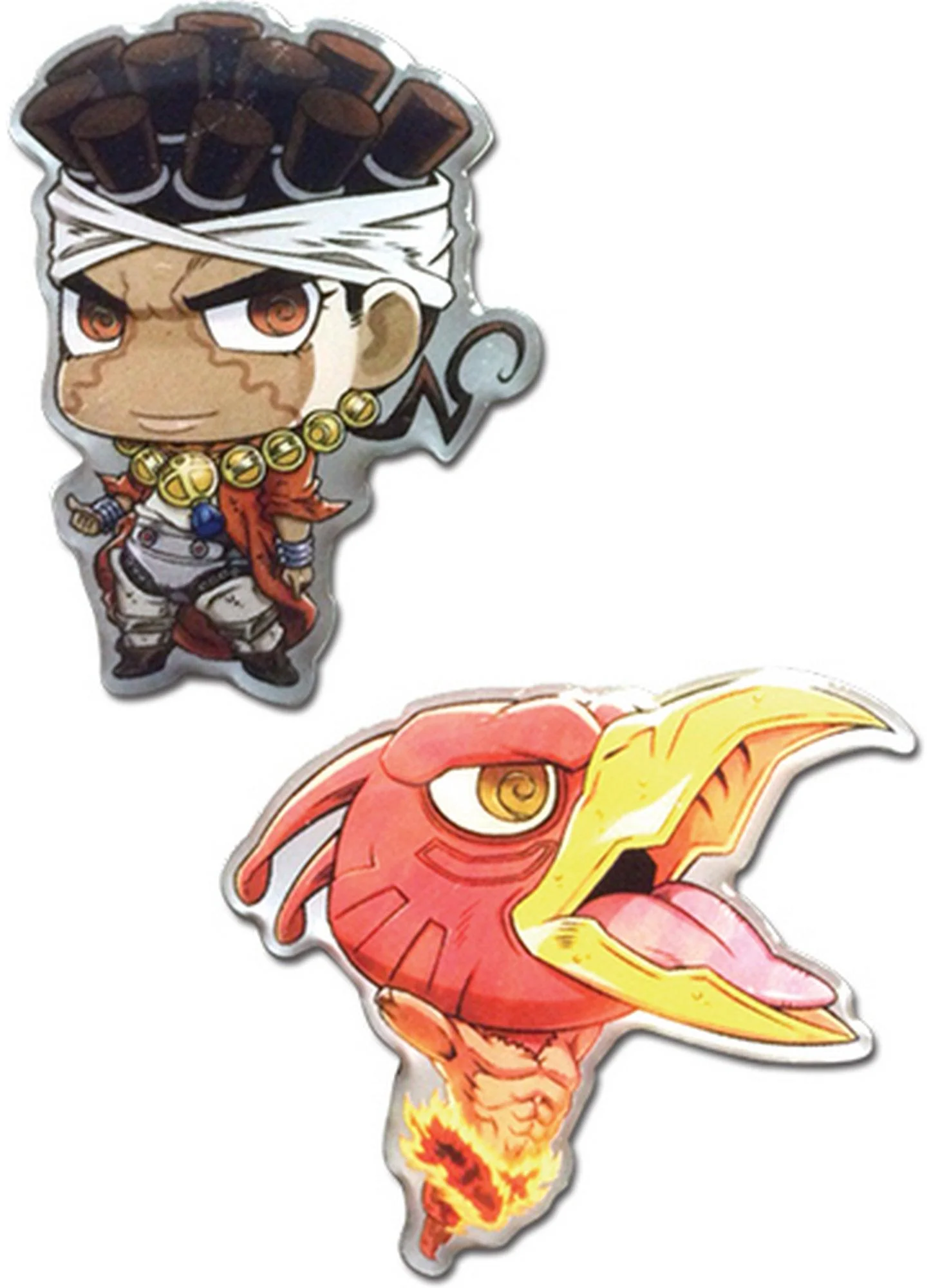Jojo's Bizarre Adventure - Sillberchariot & Hierophantgreen SD Pin