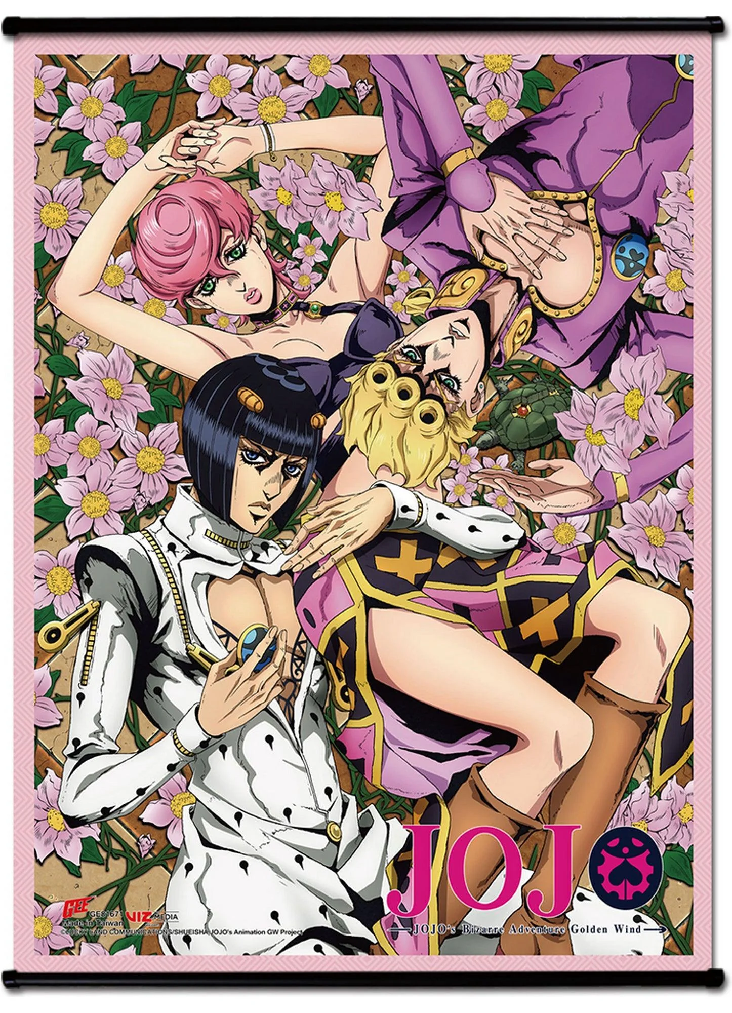 Jojo's S4 - Character Group 01 SS Wall Scroll 18.5"W x 25.2"H