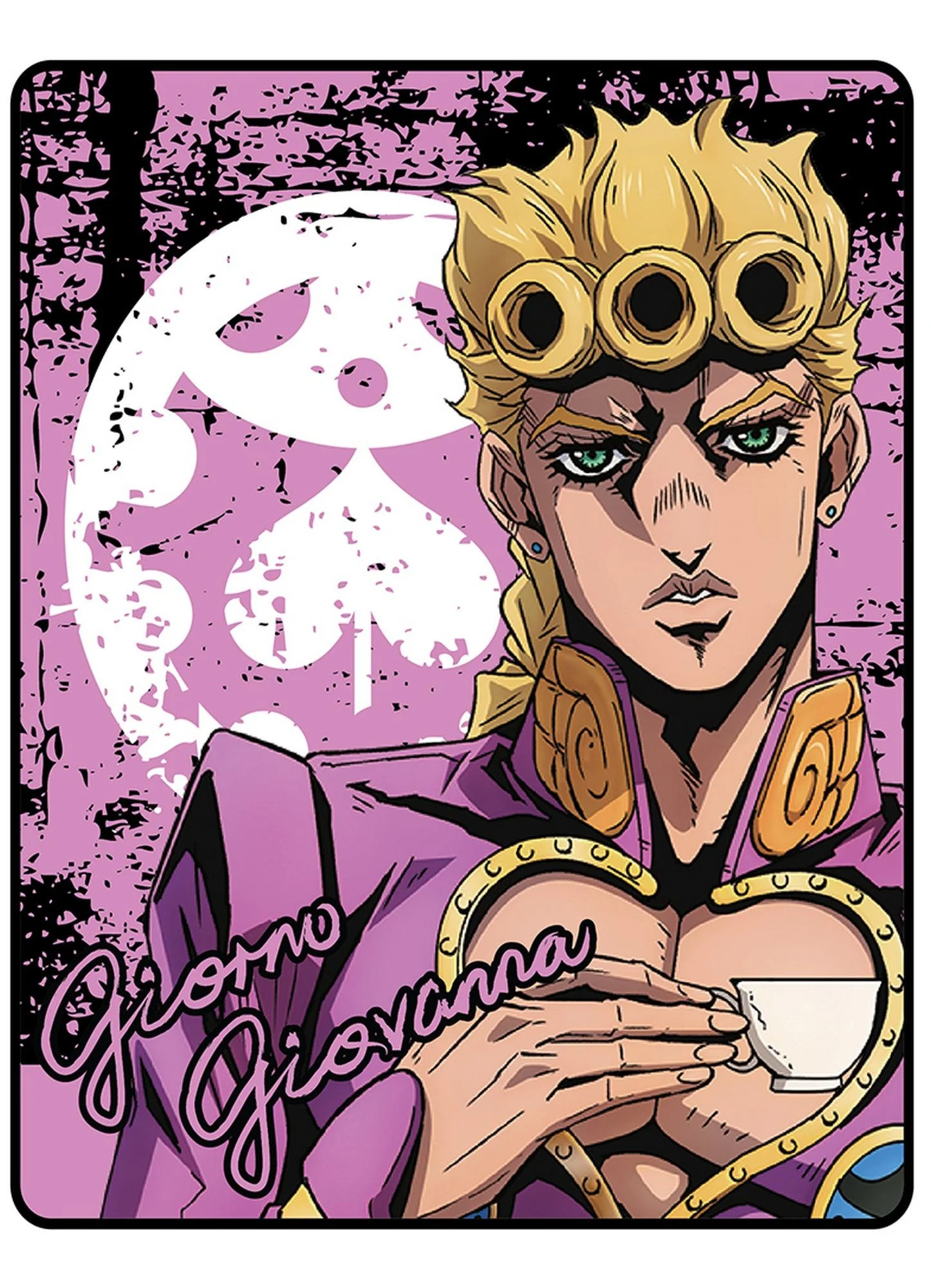 Jojo's S4 - Giorno Giovanna Throw Blanket