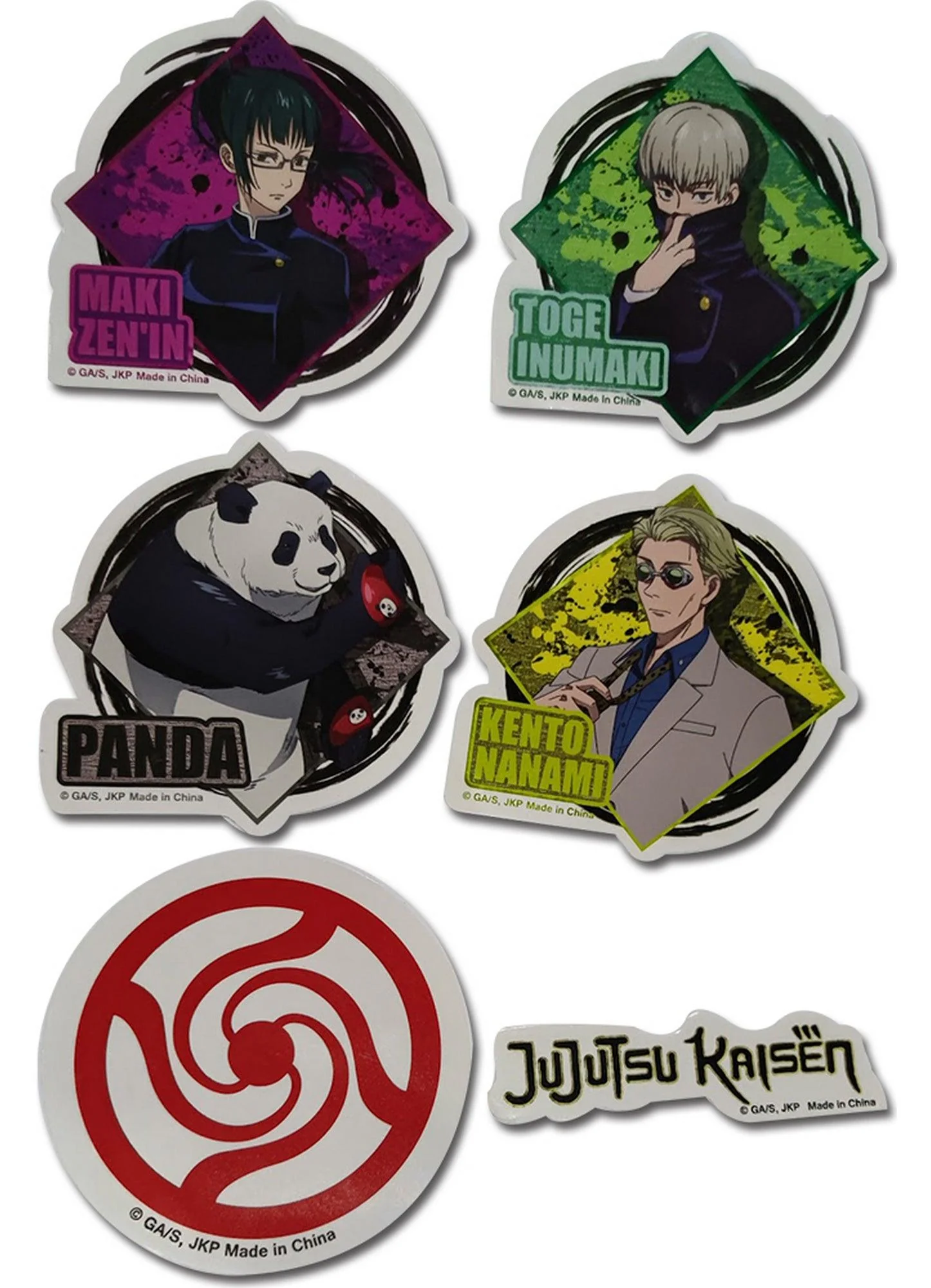 Jujutsu Kaisen - Group #2 Die-Cut Sticker Set 3.5"