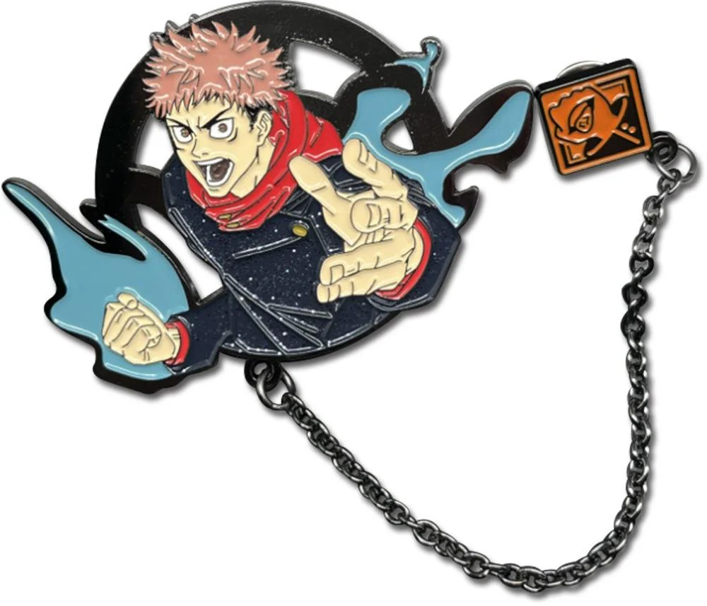 JUJUTSU KAISEN - PINSART ITADORI PIN WITH CHAIN