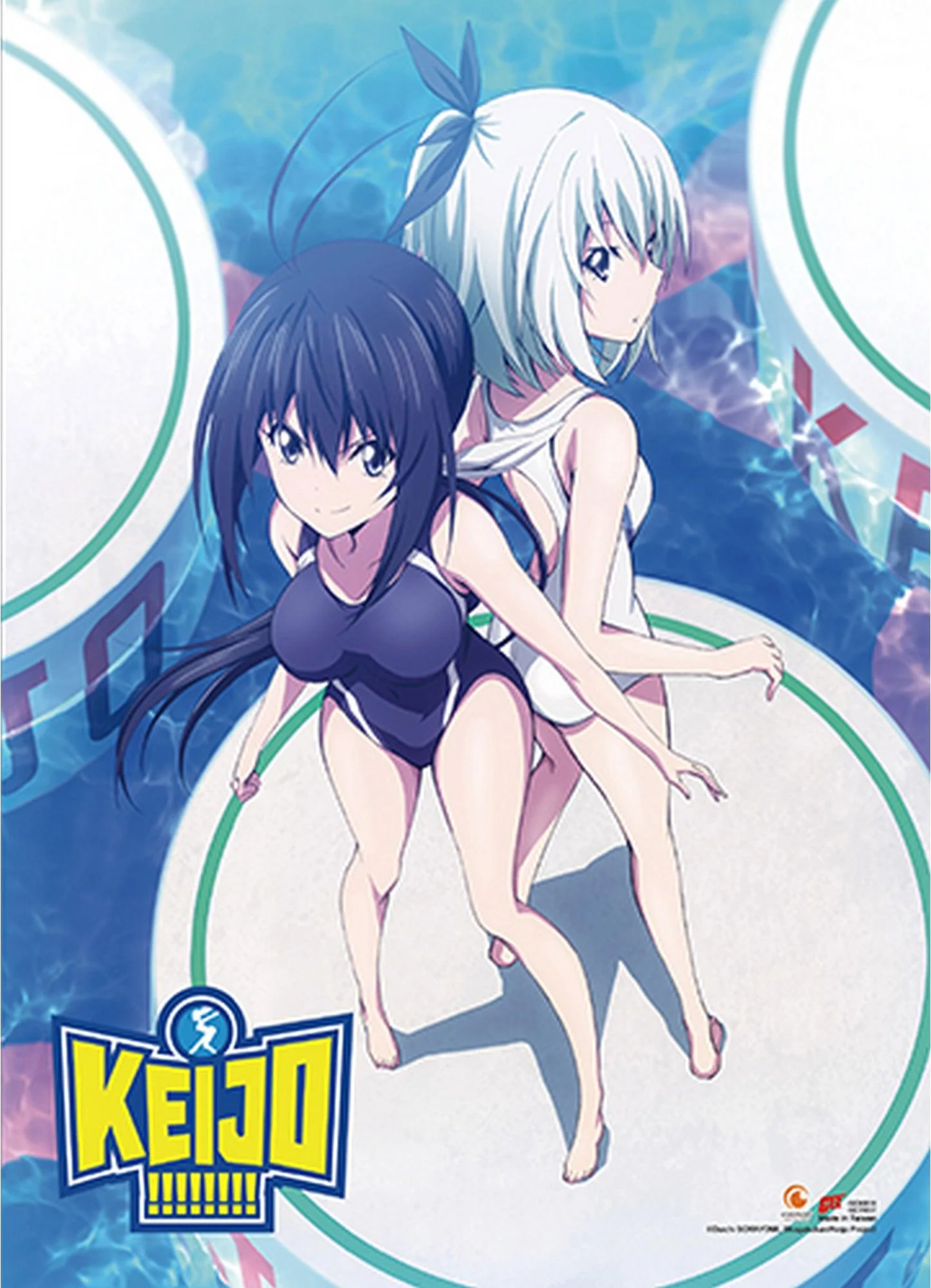 Keijo!!!!!!!! - Nozomi Kaminashi & Sayaka Miyata Wall Scroll