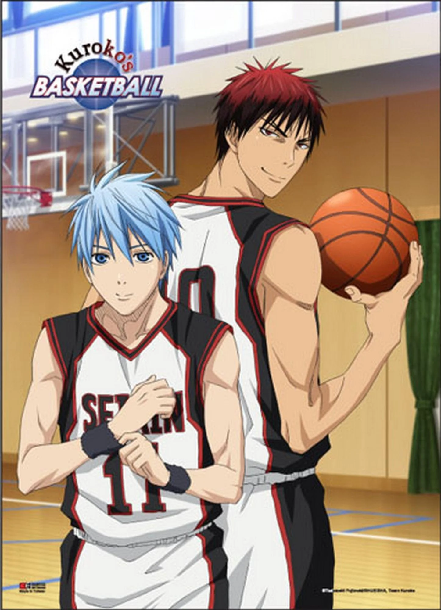 Kuroko's Basketball - Tetsuya Kuroko & Taiga Kagami Ball Court Wall Scroll