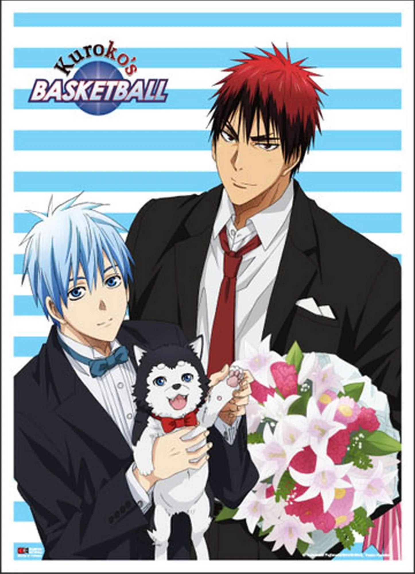 Kuroko's Basketball - Tetsuya Kuroko, Taiga Kagami, & Tetsuya #2 Fabric Poster