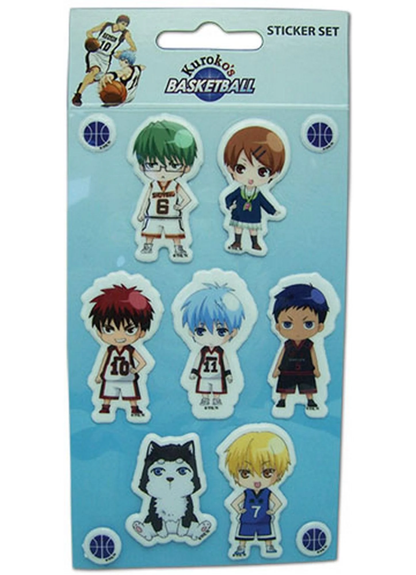 Kuroko's Basketball - Puffy SD Sticker Set 3.25'X7.25'