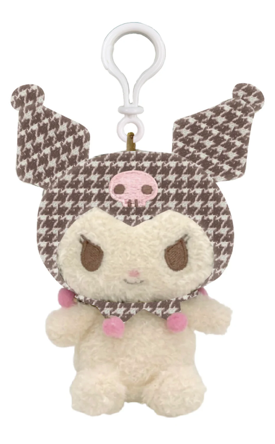 SANRIO - KUROMI MASCOT CLIP ON KU HOUNDSTOOTH