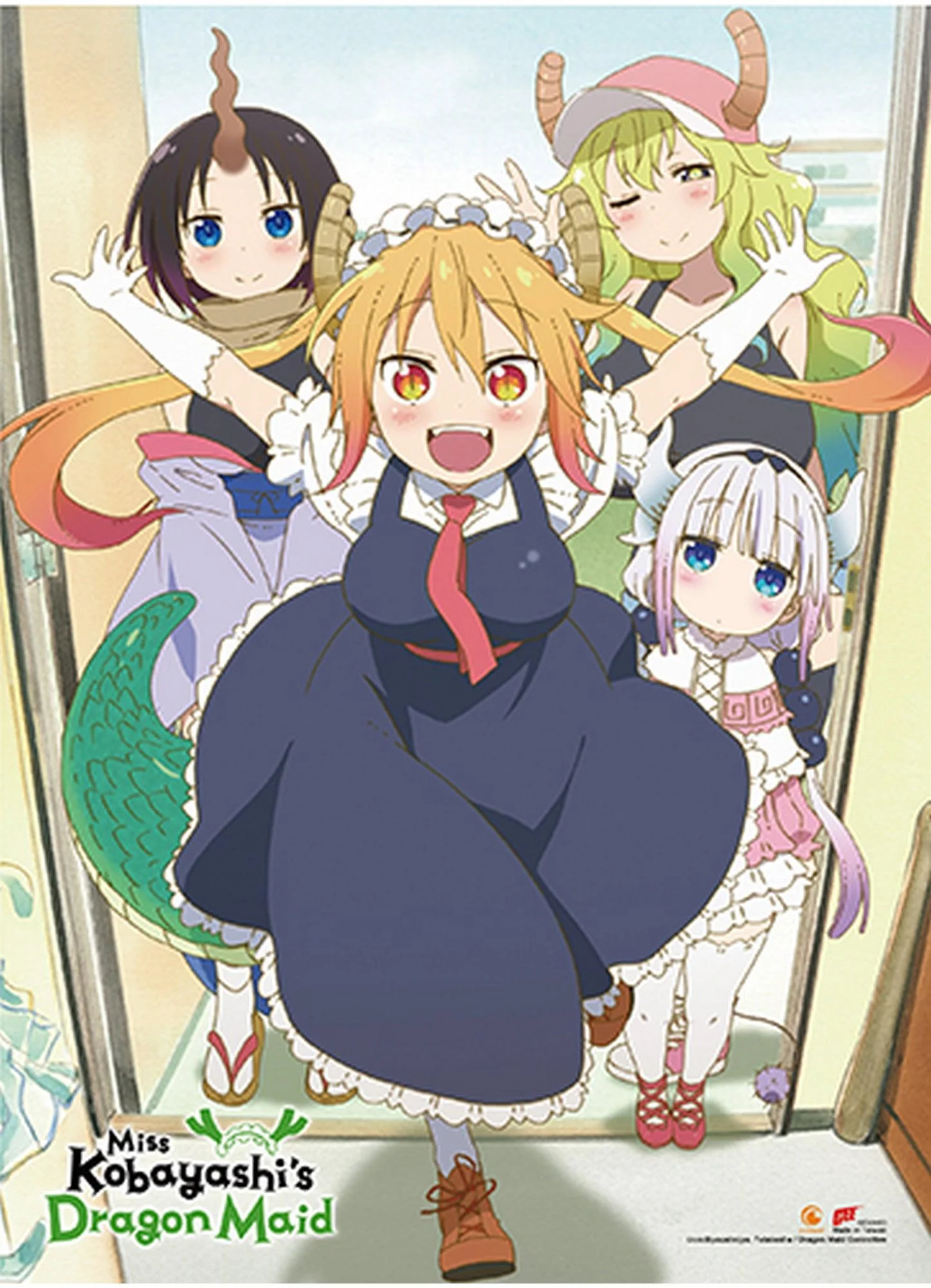 Miss Kobayashi's Dragon Maid S1 - Key Art Hi-End Wall Scroll