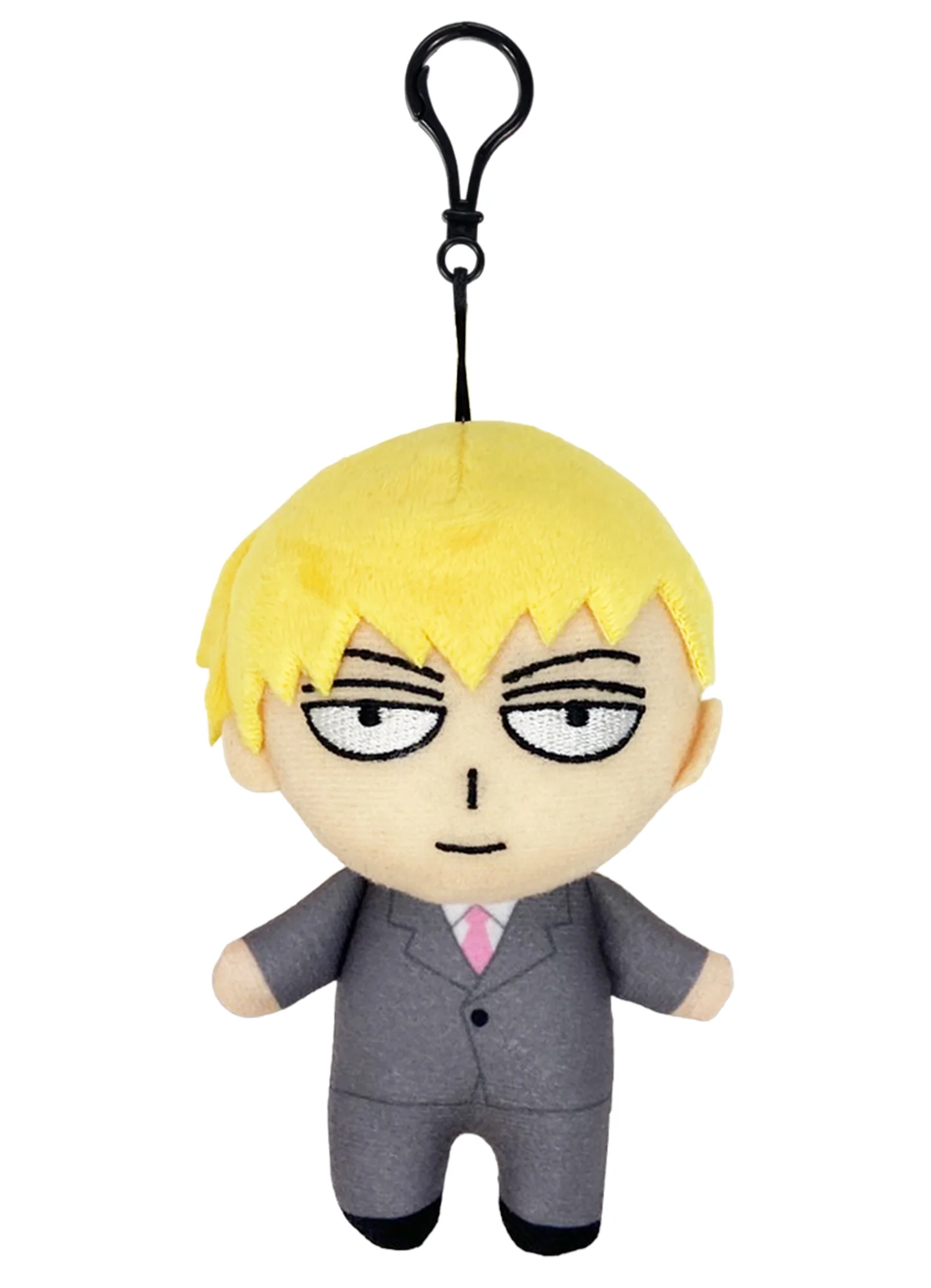 Mob Psycho 100 - Arataka Reigen Mini Plush w/ Hook Clip 4.5"H