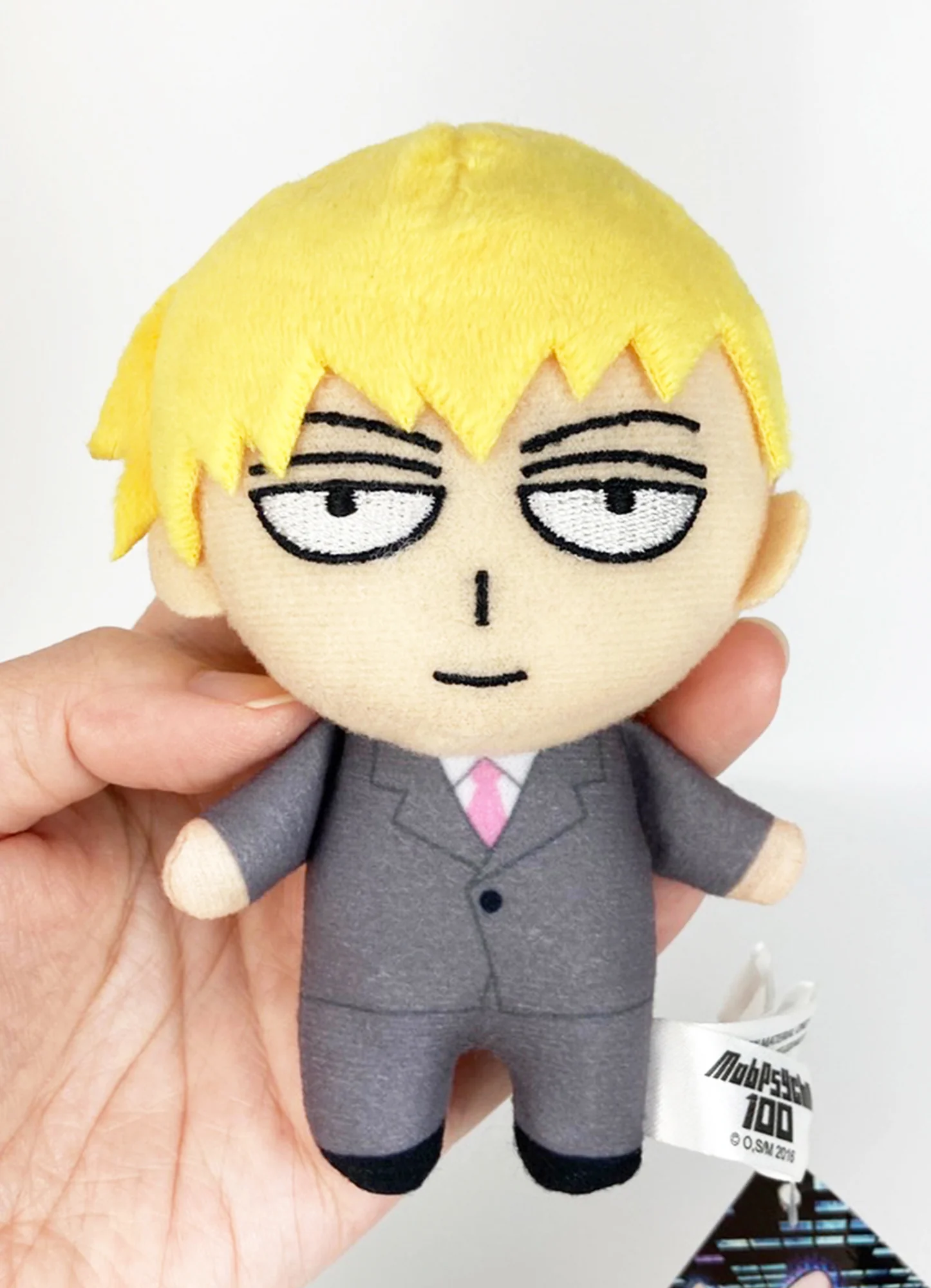 Mob Psycho 100 - Arataka Reigen Mini Plush w/ Hook Clip 4.5"H - Image 3