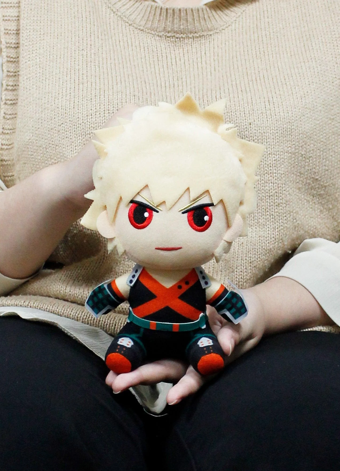 My Hero Academia S2 - Katsuki Bakugo Hero Costume Sitting Plush 8"H - Image 4