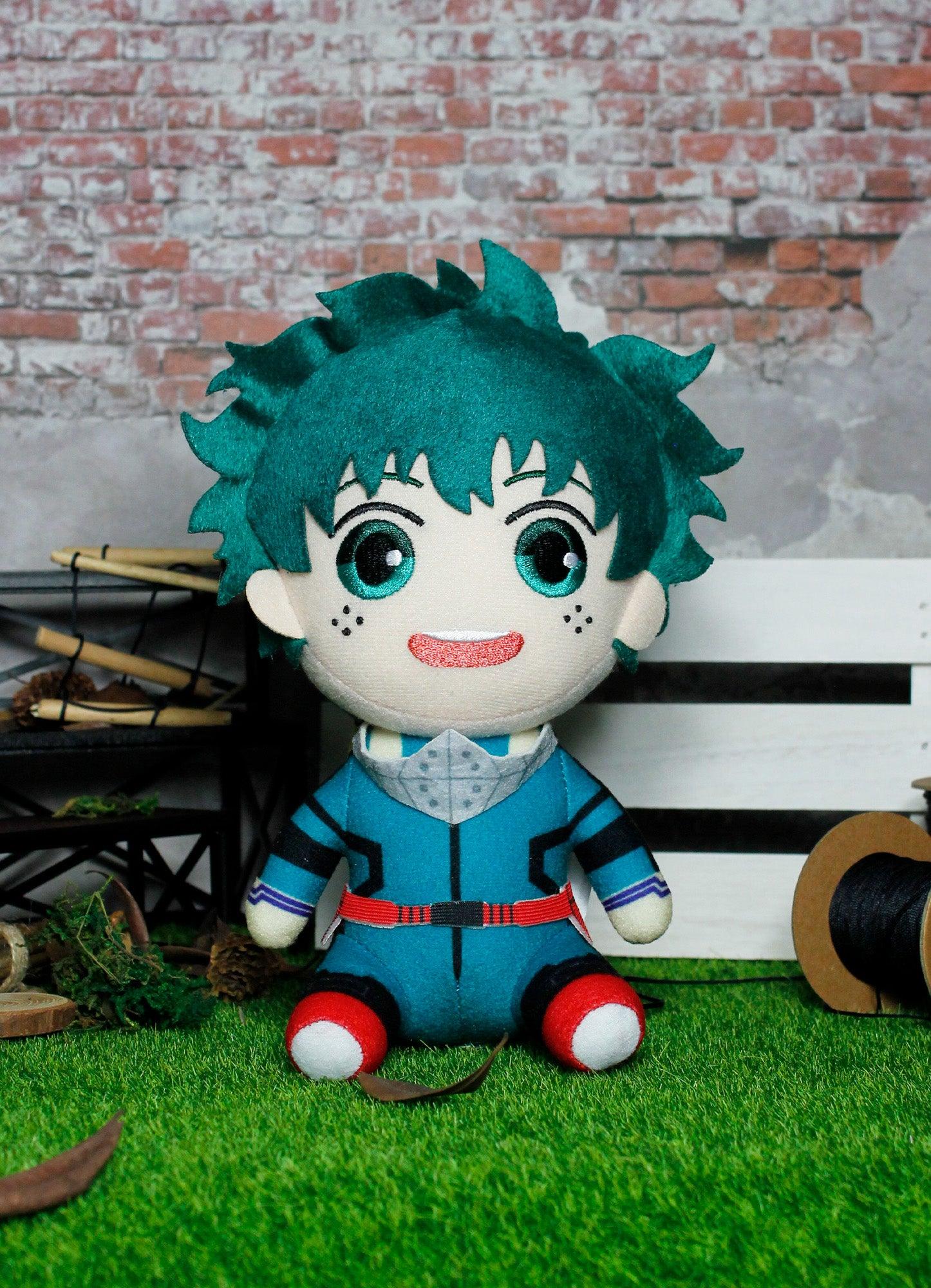 My Hero Academia S2 - Izuku Midoriya "Deku" Hero Costume 2Ver Sitting Plush 8"H - Image 3