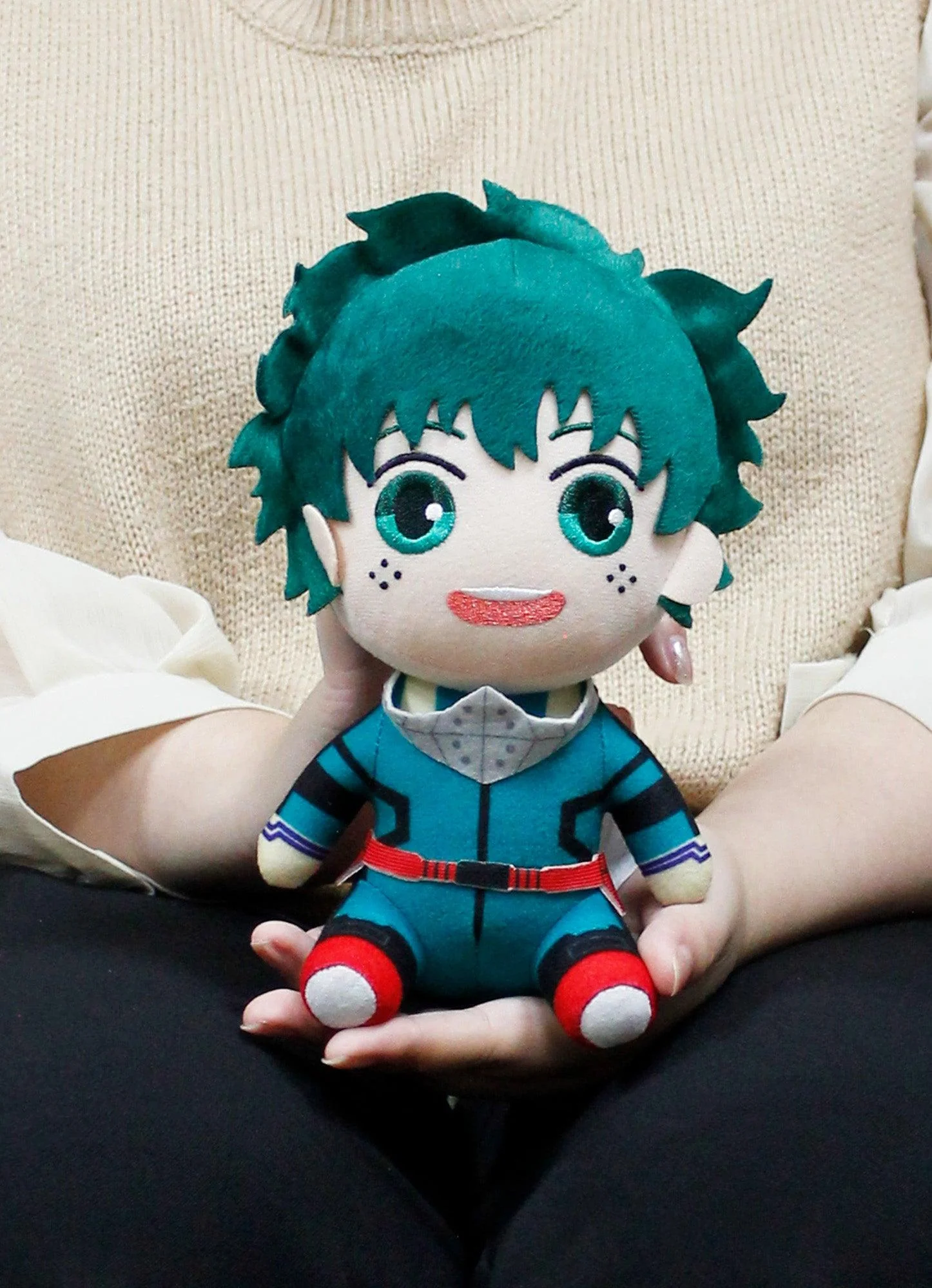 My Hero Academia S2 - Izuku Midoriya "Deku" Hero Costume 2Ver Sitting Plush 8"H - Image 4