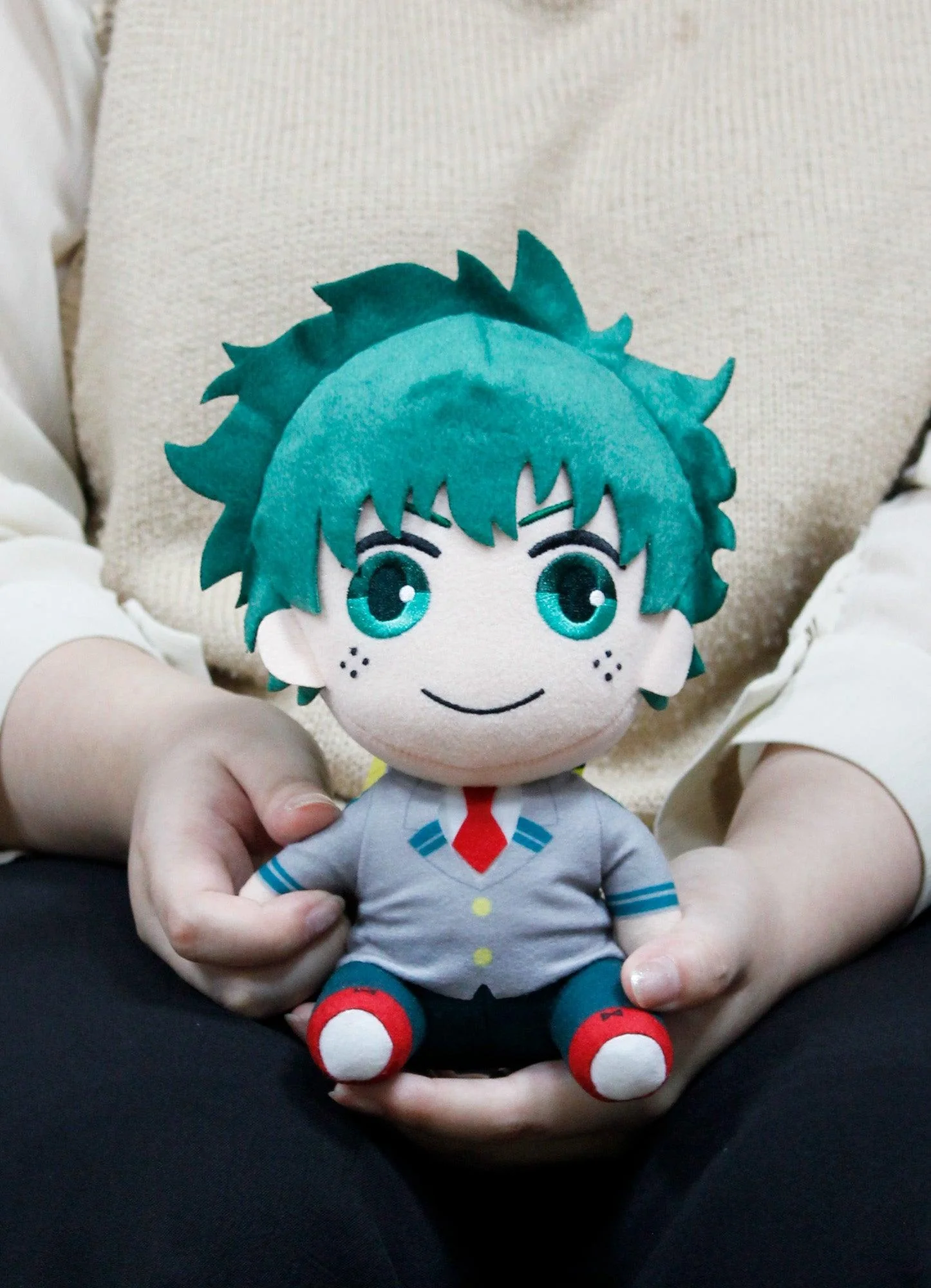 My Hero Academia S2 - Izuku Midoriya "Deku" Seifuku Sitting Plush 7"H - Image 4