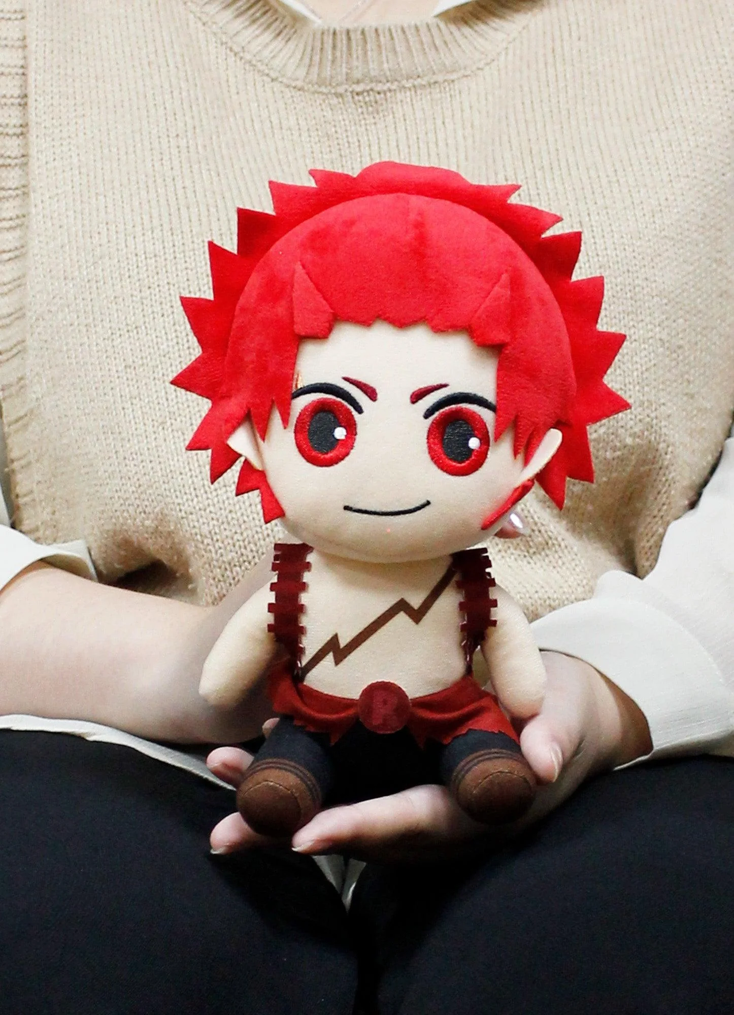 My Hero Academia S2 - Eijiro Kirishima Hero Costume Sitting Plush 7"H - Image 4