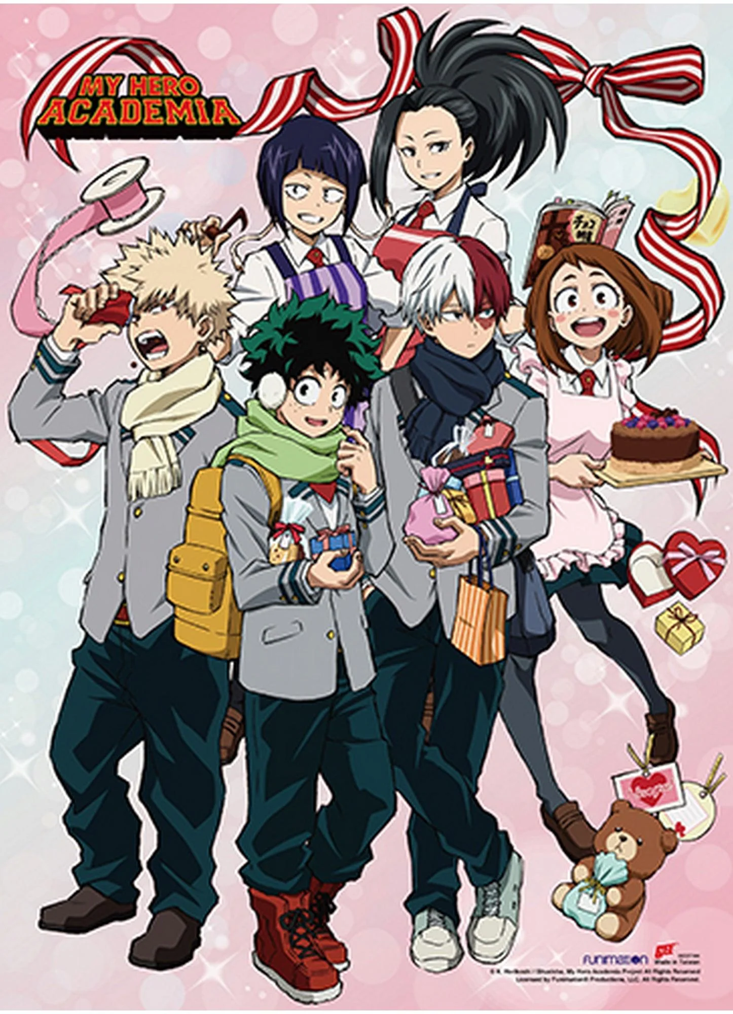 My Hero Academia S3 - Group Valentine's Day Wall Scroll