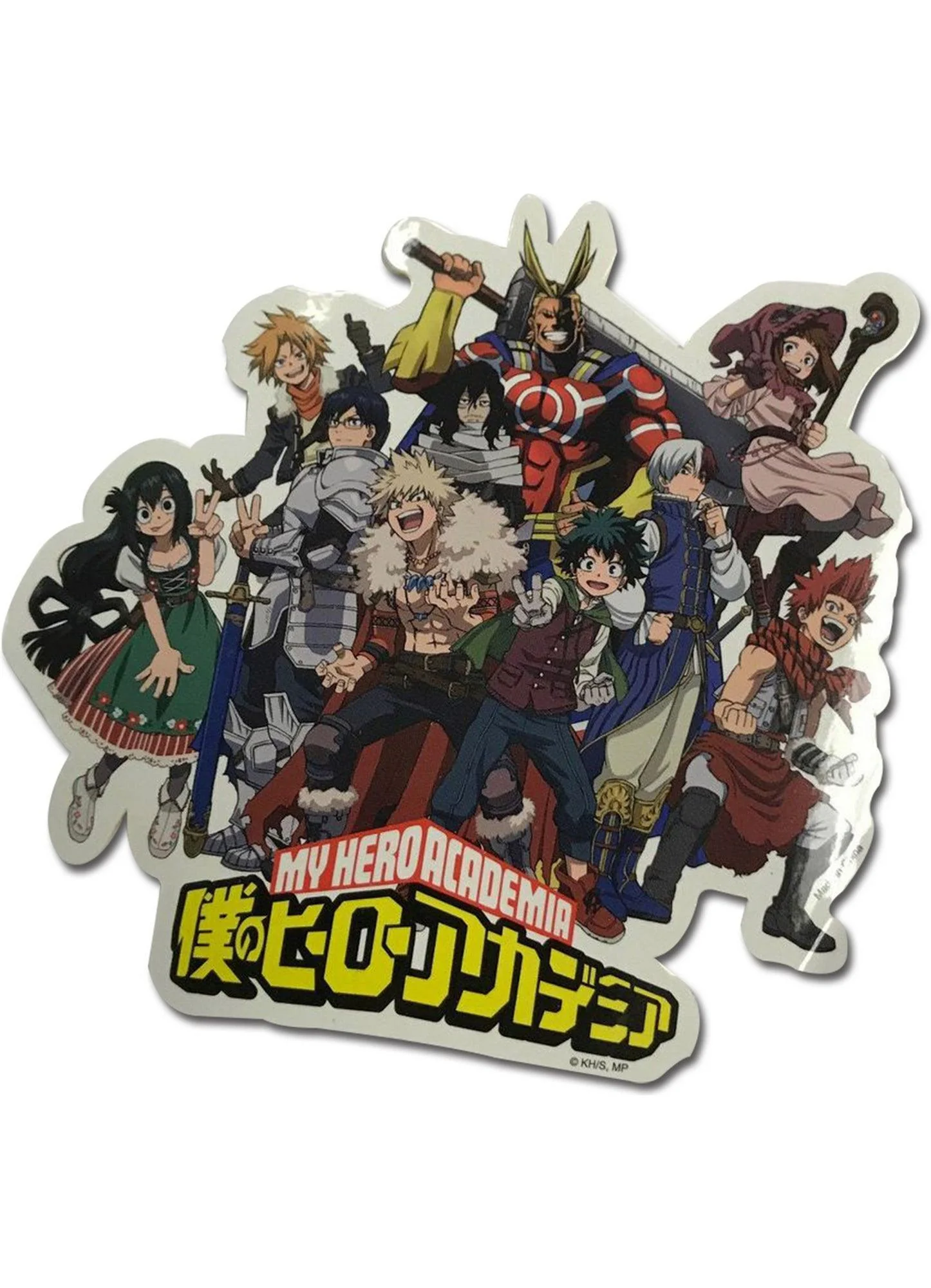 My Hero Academia S4 - Group Fantasy Costumes Sticker 4"H