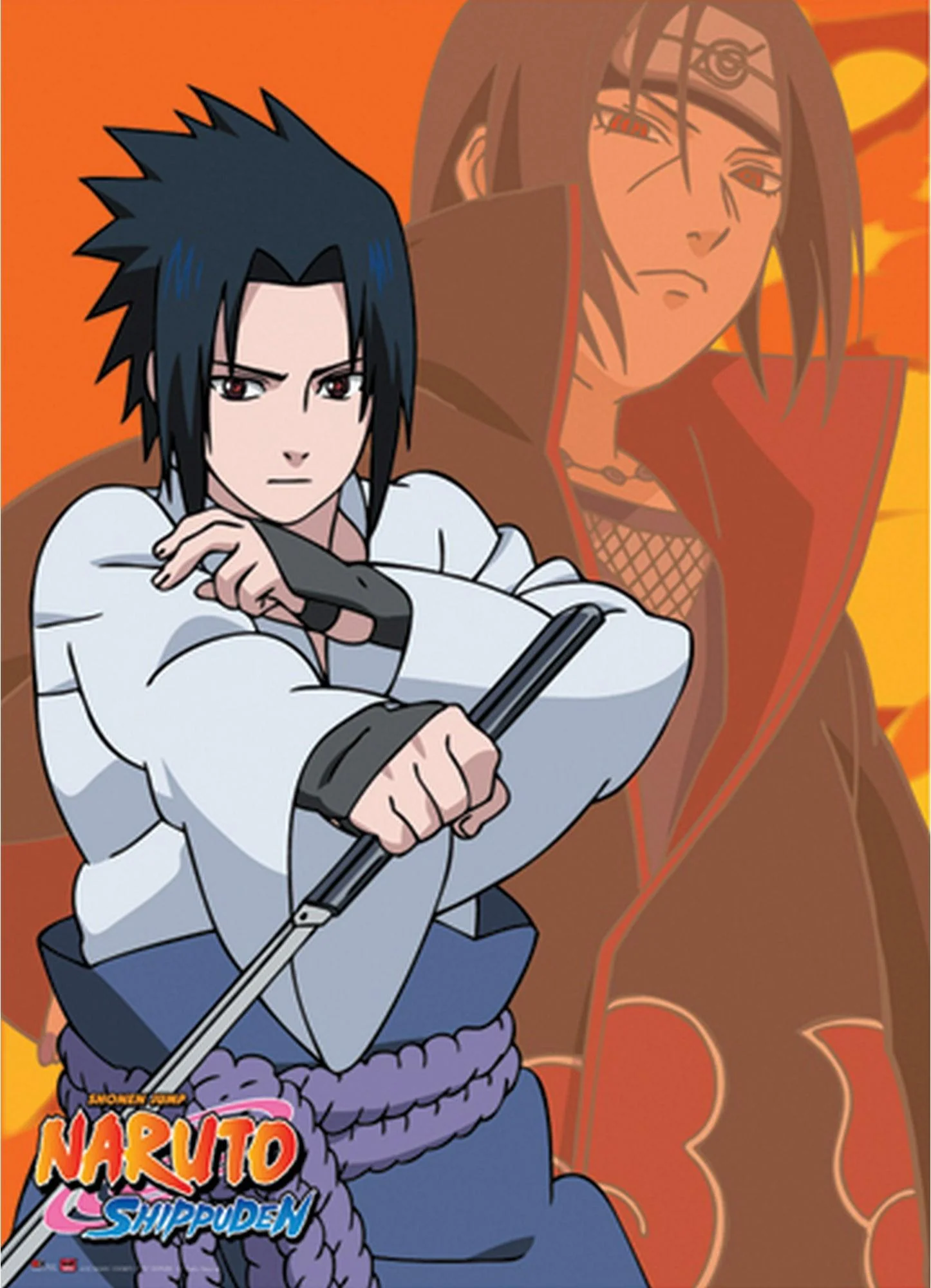 Naruto Shippuden - Itachi Uchiha & Sasuke Uchiha Wall Scroll