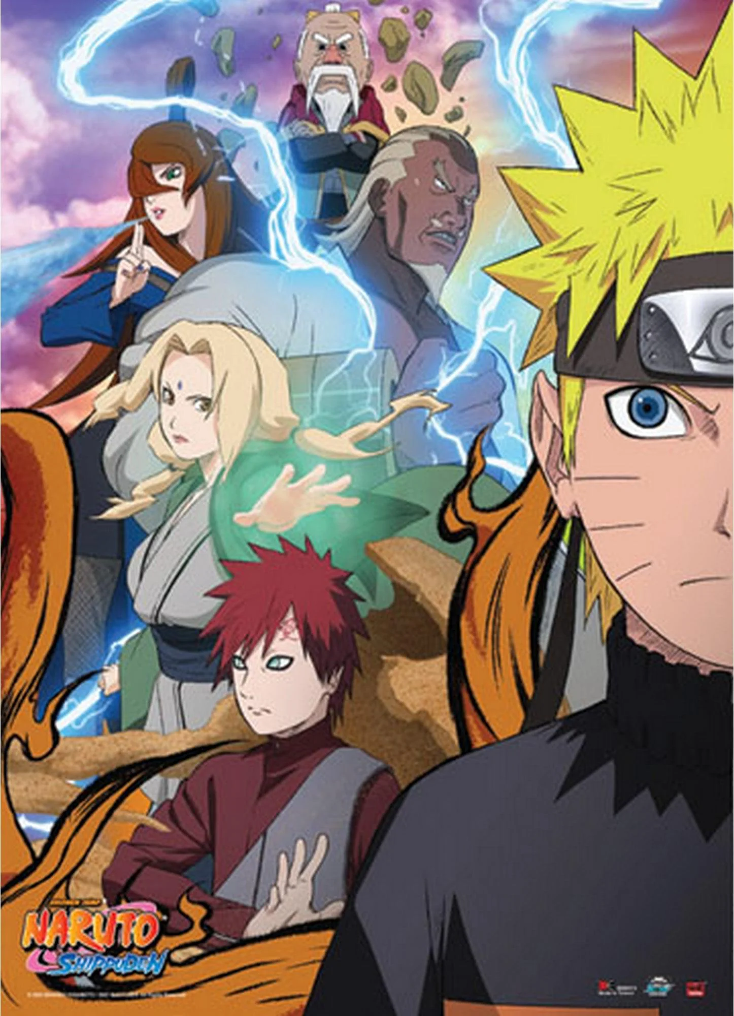 Naruto Shippuden - Naruto Uzumaki Allies Wall Scroll