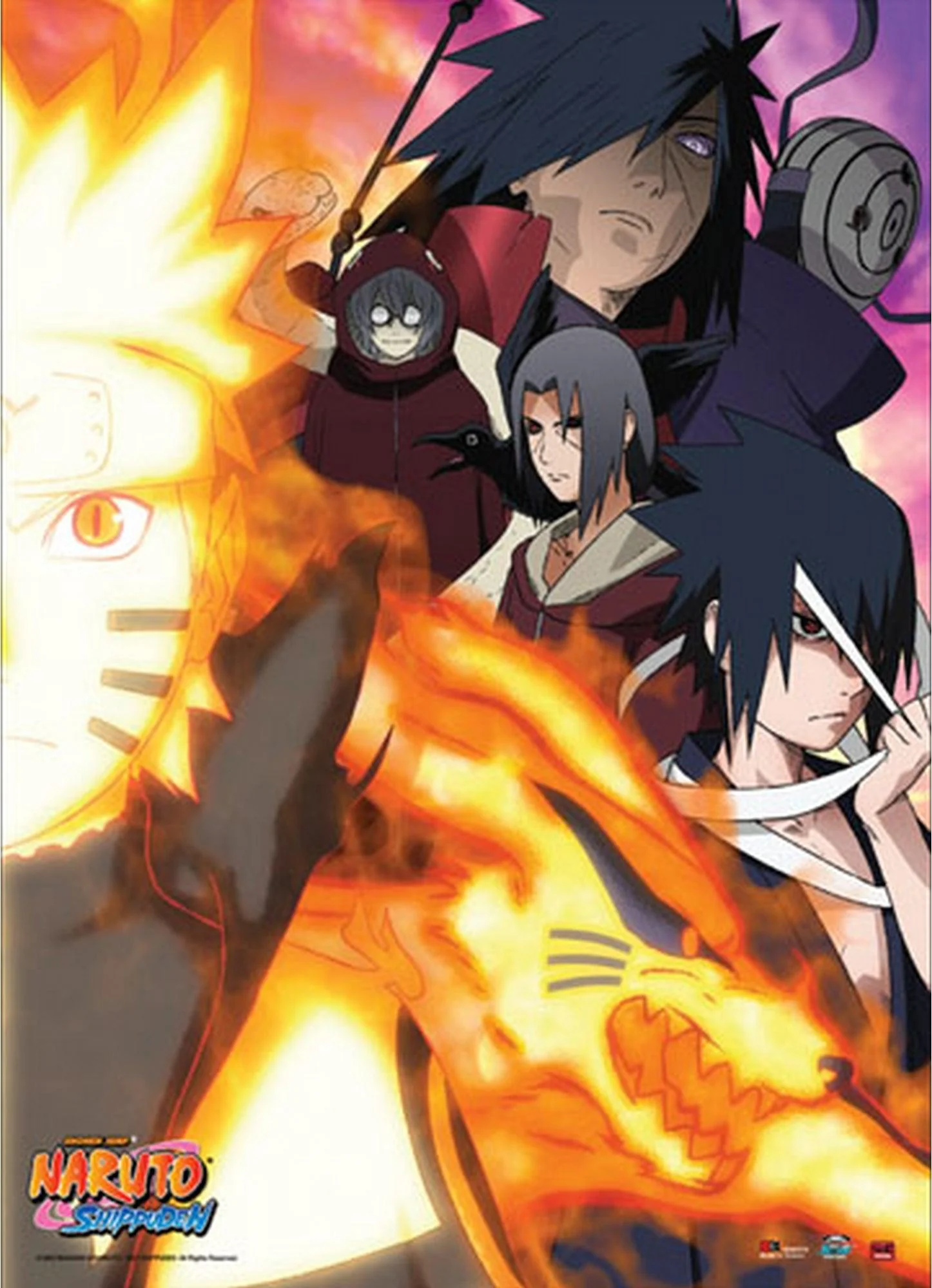 Naruto Shippuden - Naruto Uzumaki Foes Wall Scroll
