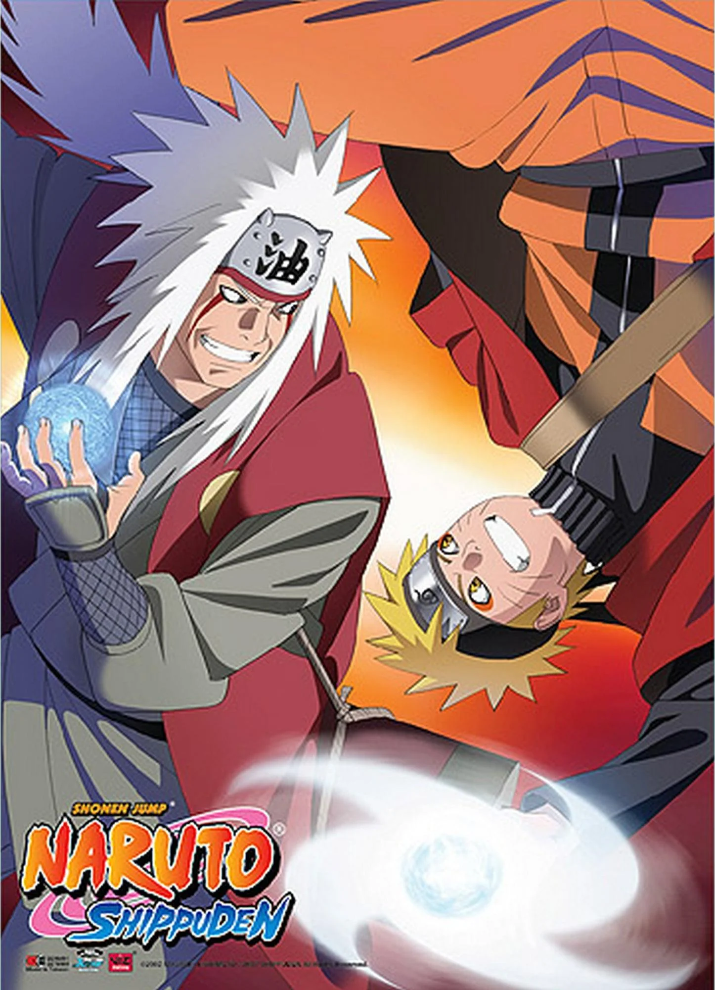 Naruto Shippuden - Naruto Uzumaki & Jiraiya Wall Scroll