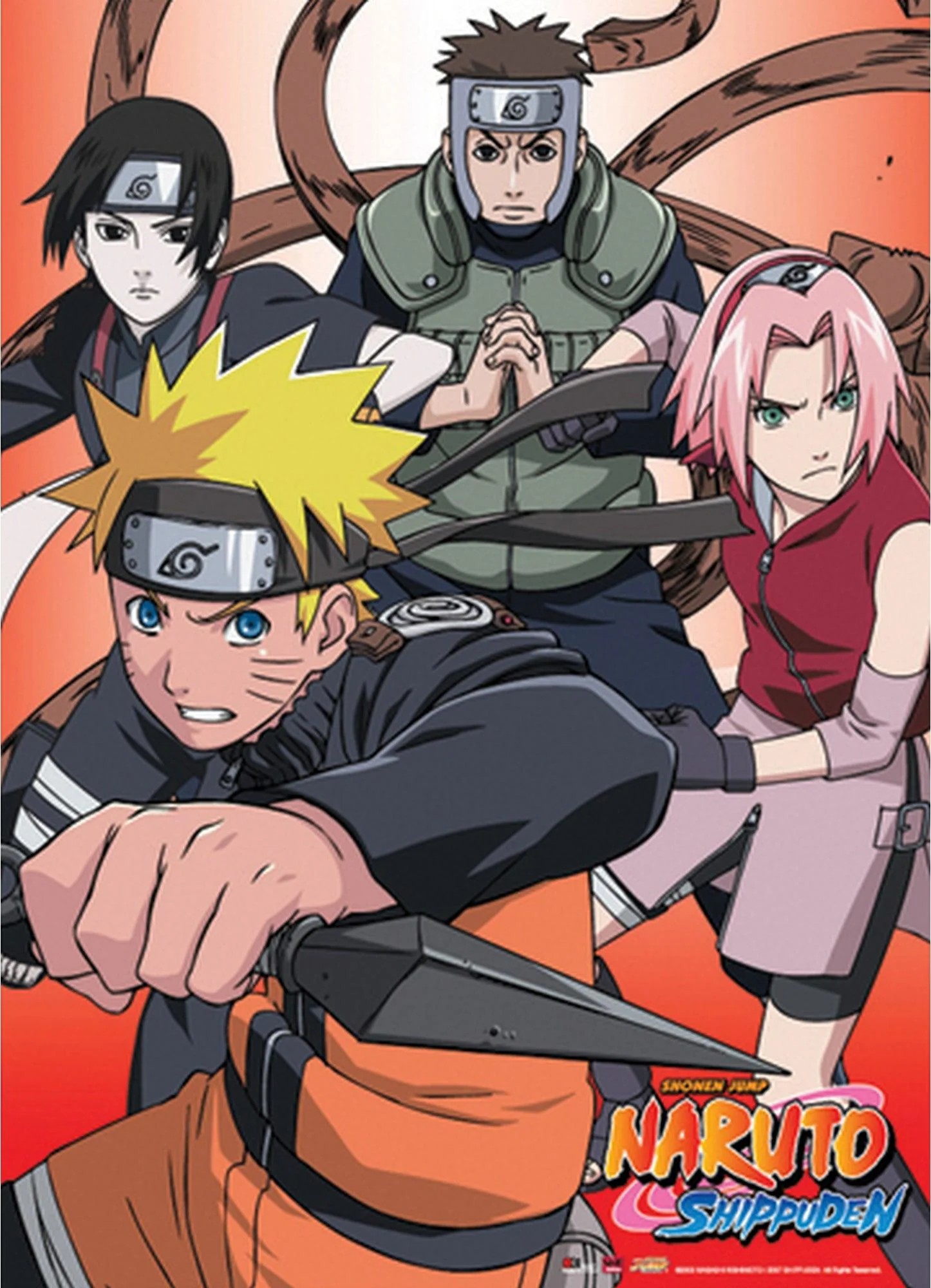 Naruto Shippuden - Team Kakashi Hatake Wall Scroll