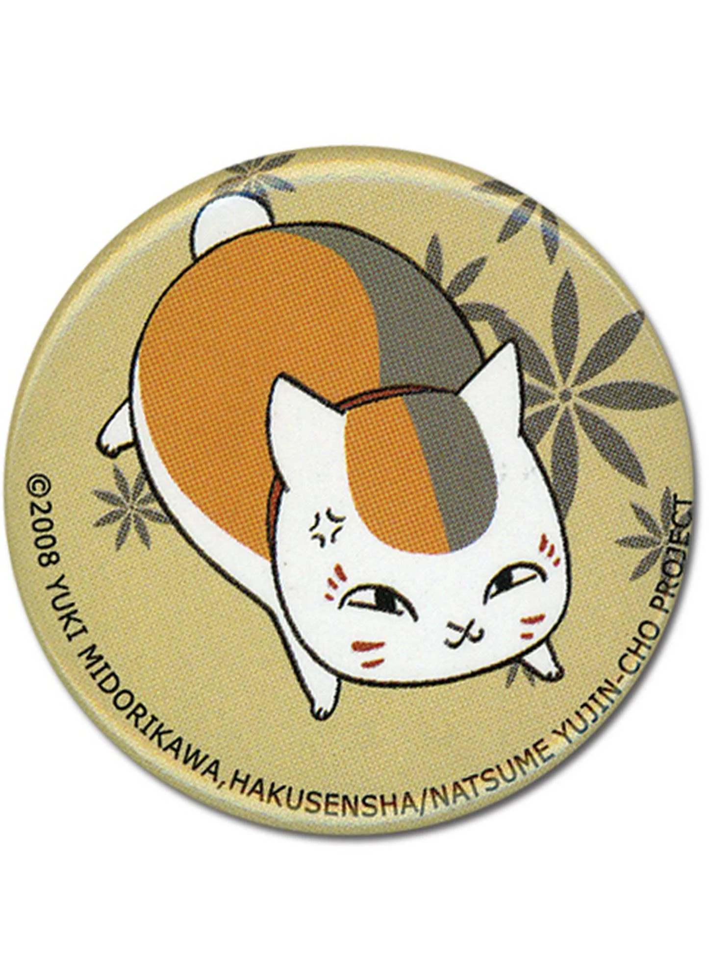 Natsume's Book Of Friends - Running Nyanko-sensei (Madara) Button 1.25"