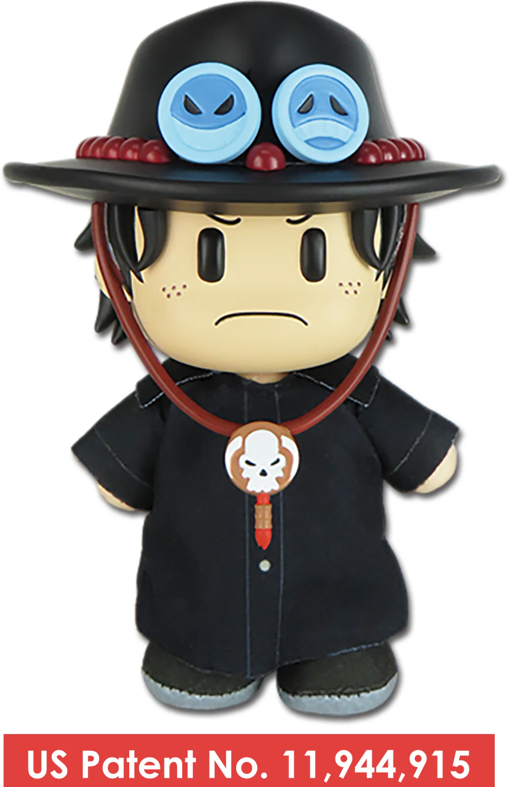 One Piece: Portgas D. Ace (Drum Island Arc) Figurekey Plush 4.5" H