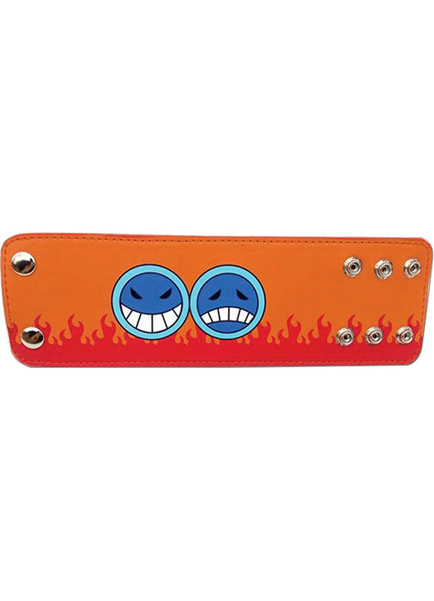 One Piece - Portgas D. Ace's Hat Icon Leather Wristband