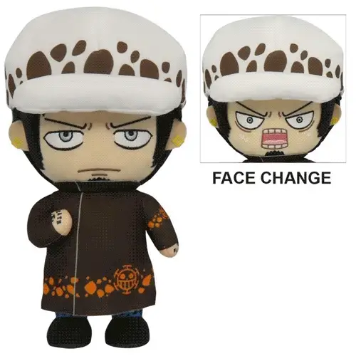 One Piece - Trafalgar D. Water Law (Face Changing) Plush 8" H - Image 8