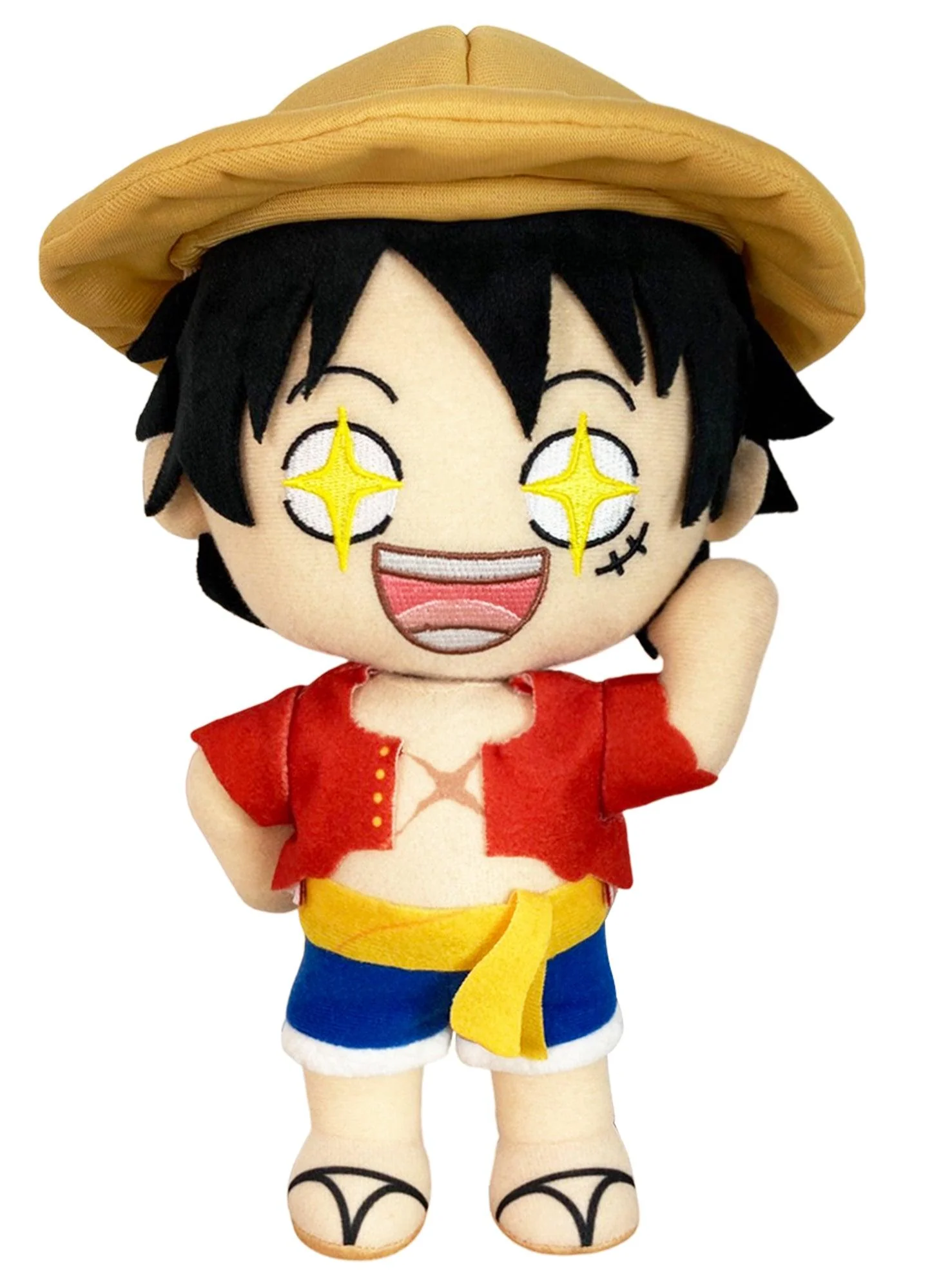 One Piece - Monkey D. Luffy (Face Changing) Plush 8" H - Image 2
