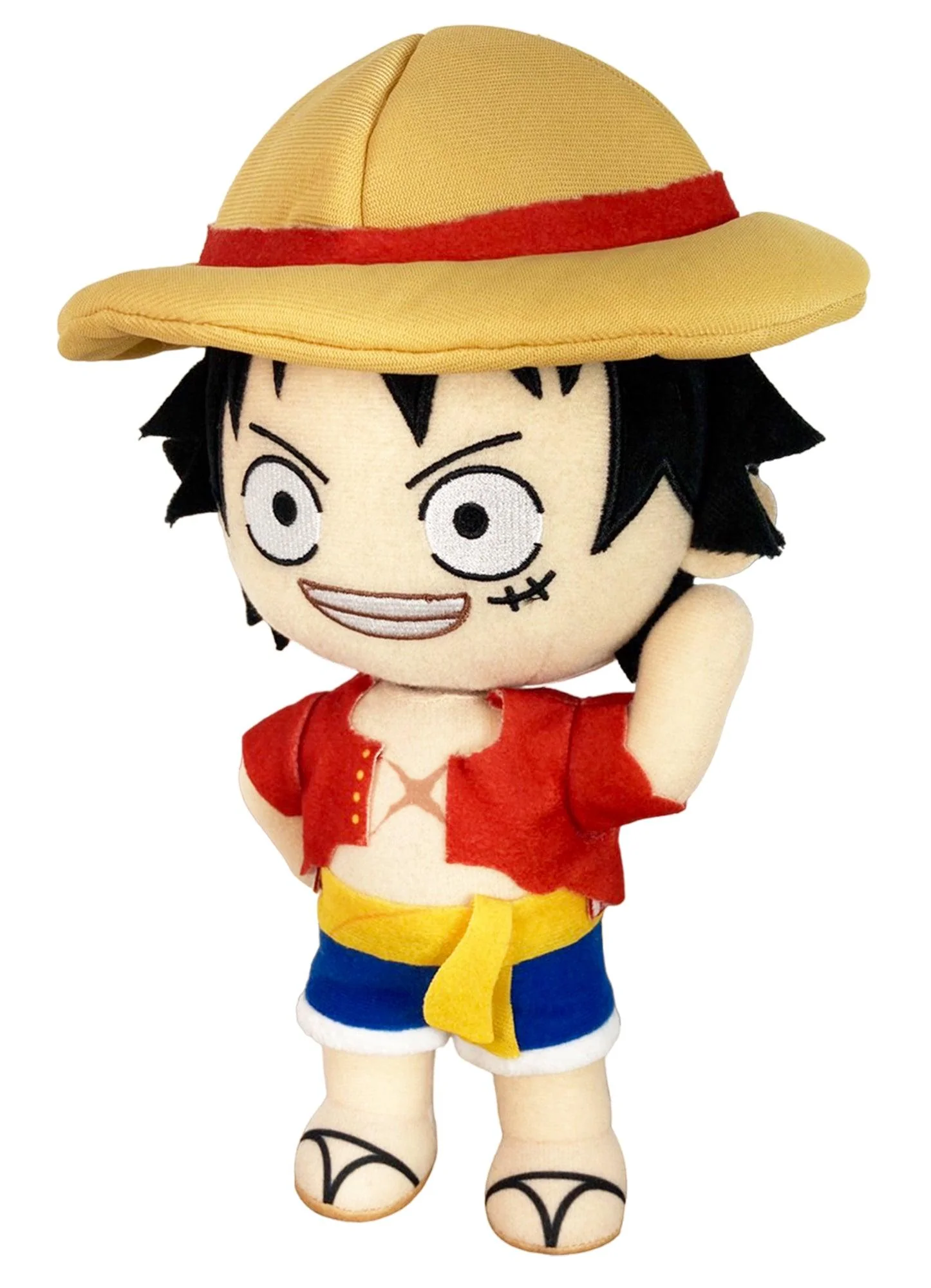 One Piece - Monkey D. Luffy (Face Changing) Plush 8" H - Image 6