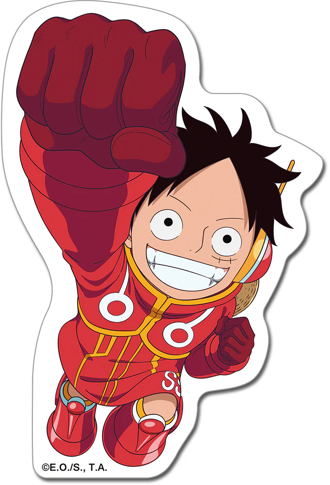 ONE PIECE - LUFFY FUTURE ISLAND EGGHEAD CAR STICKER