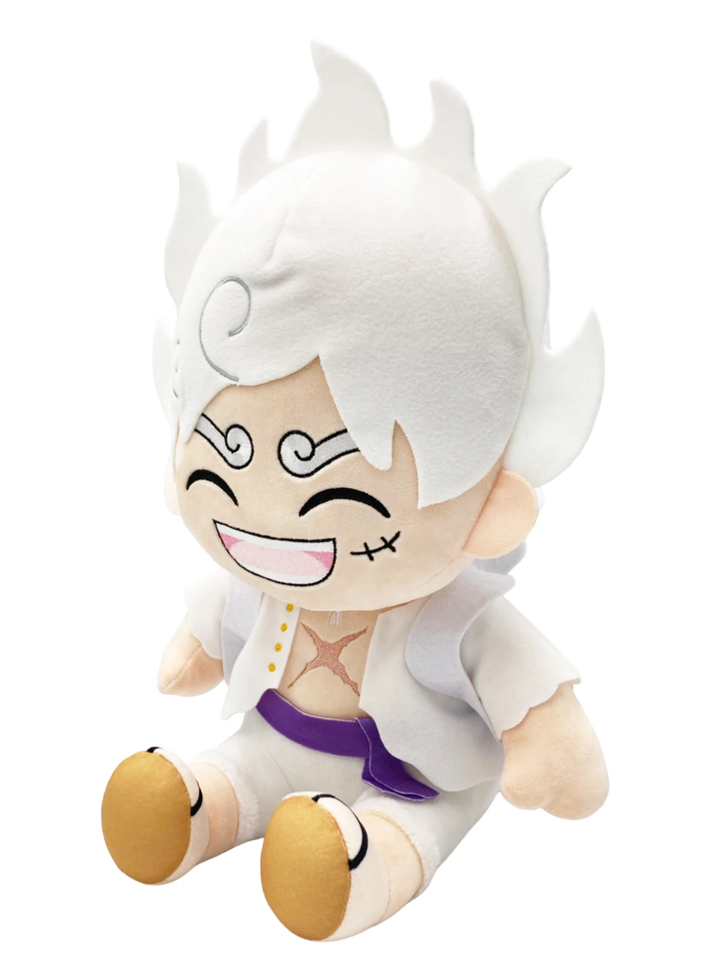 ONE PIECE - LUFFY GEAR 5 LAUGHING SITTING POSE PLUSH 12'' - Image 2