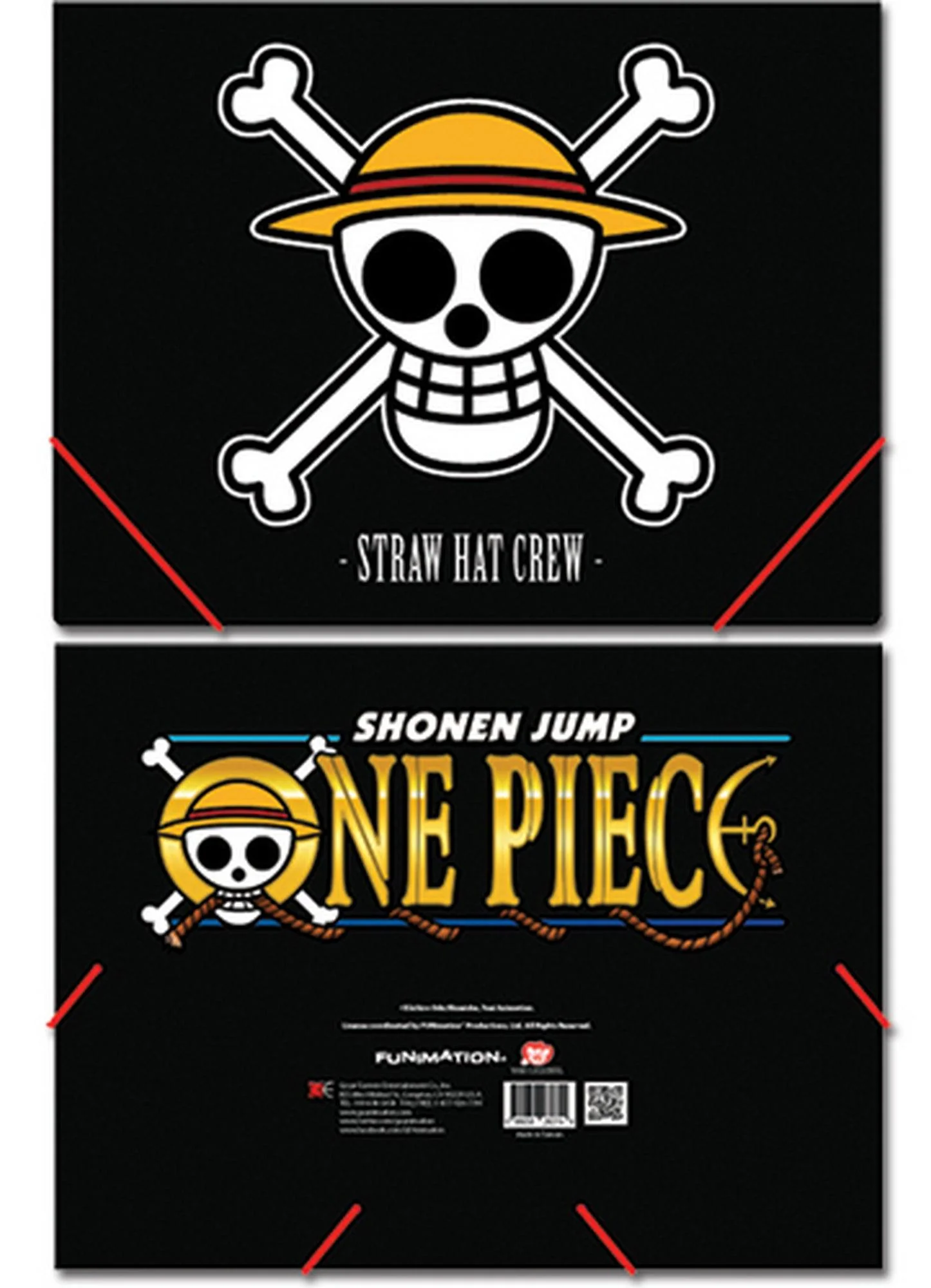 One Piece - Monkey D. Luffy's Flag Elastic Band Document File Folder
