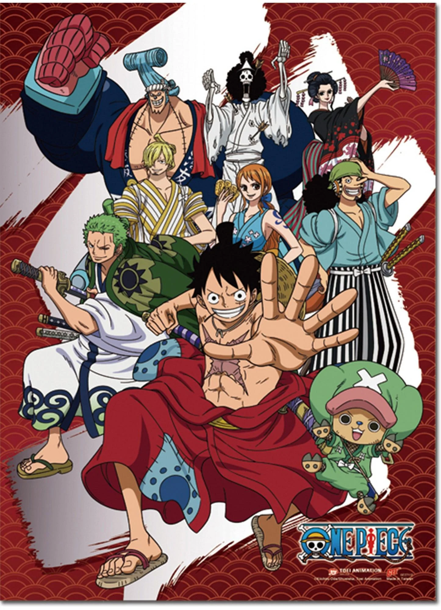 One Piece - Wano Country Arc Group 01 Wall Scroll