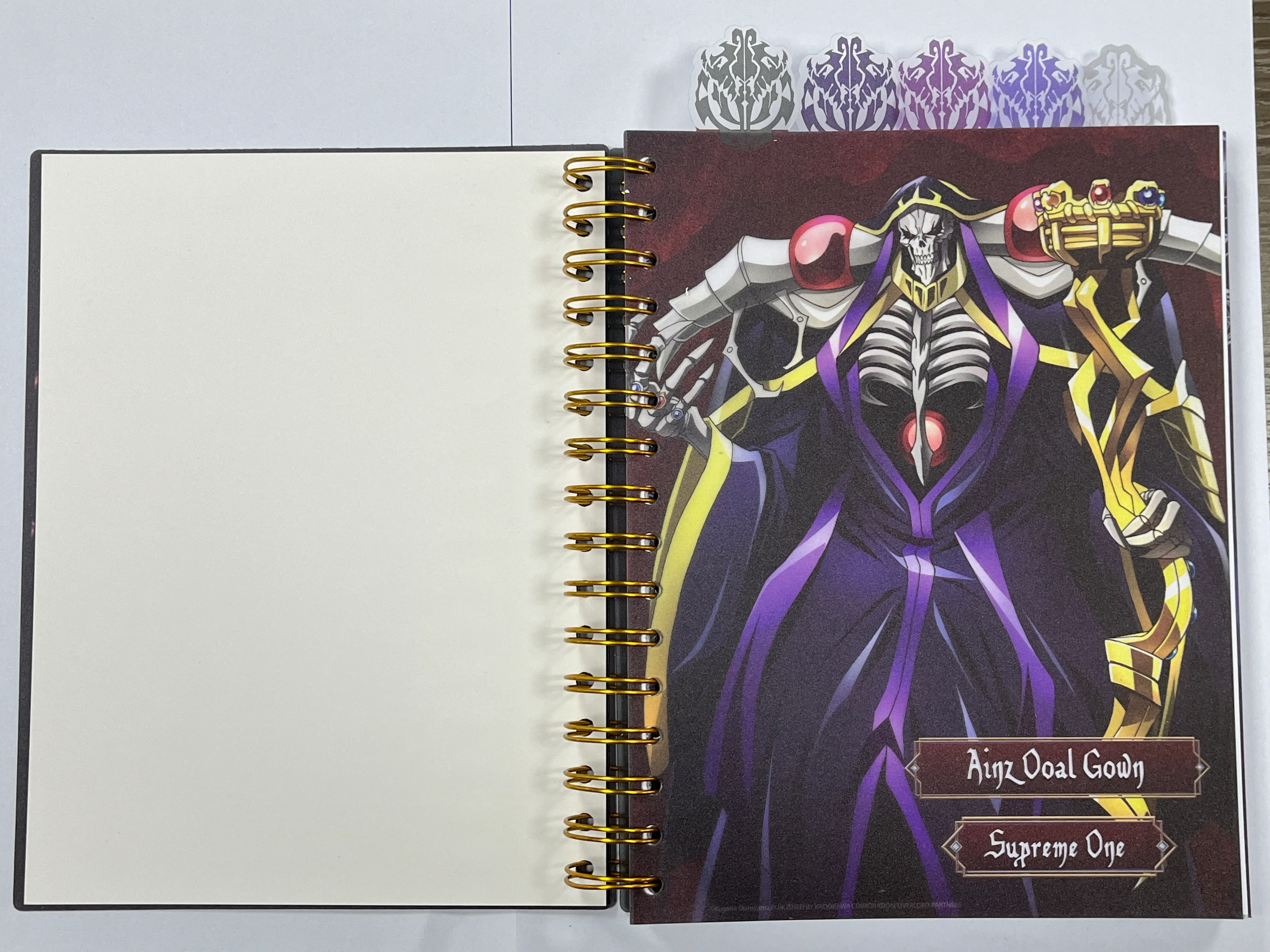 OVERLORD S1 - AINZ OOAL GOWN, OVERSEER ALBEDO TABBED NOTEBOOK - Image 2